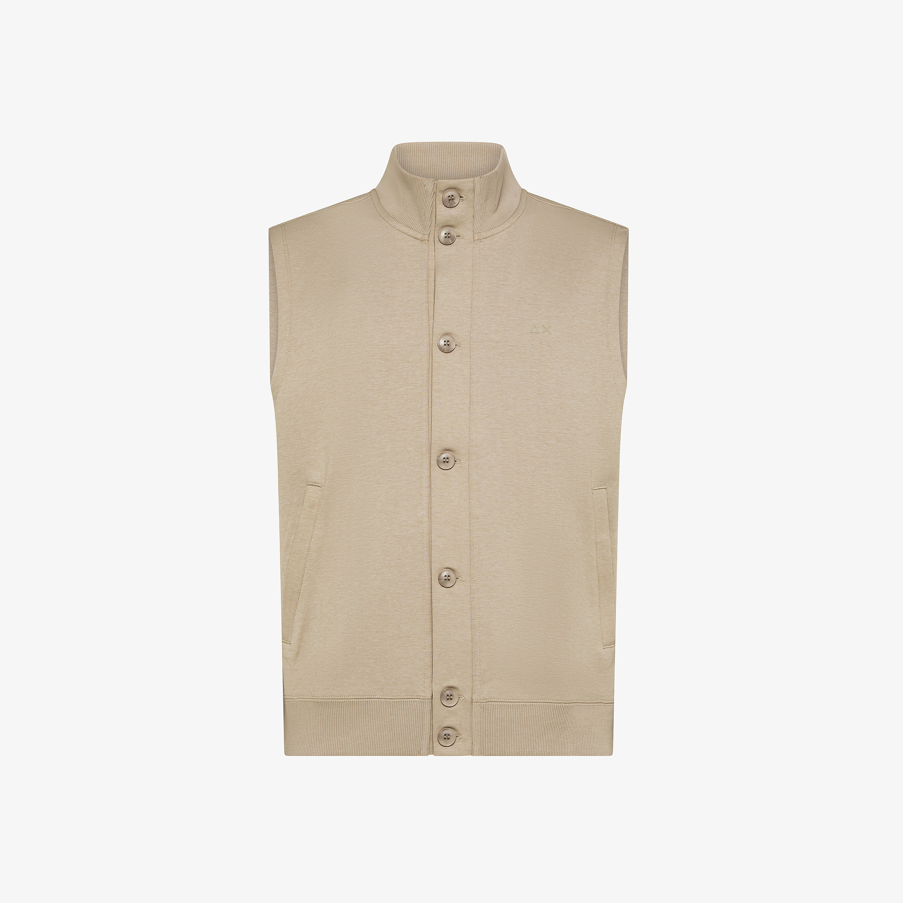 Vest buttons fleece tech