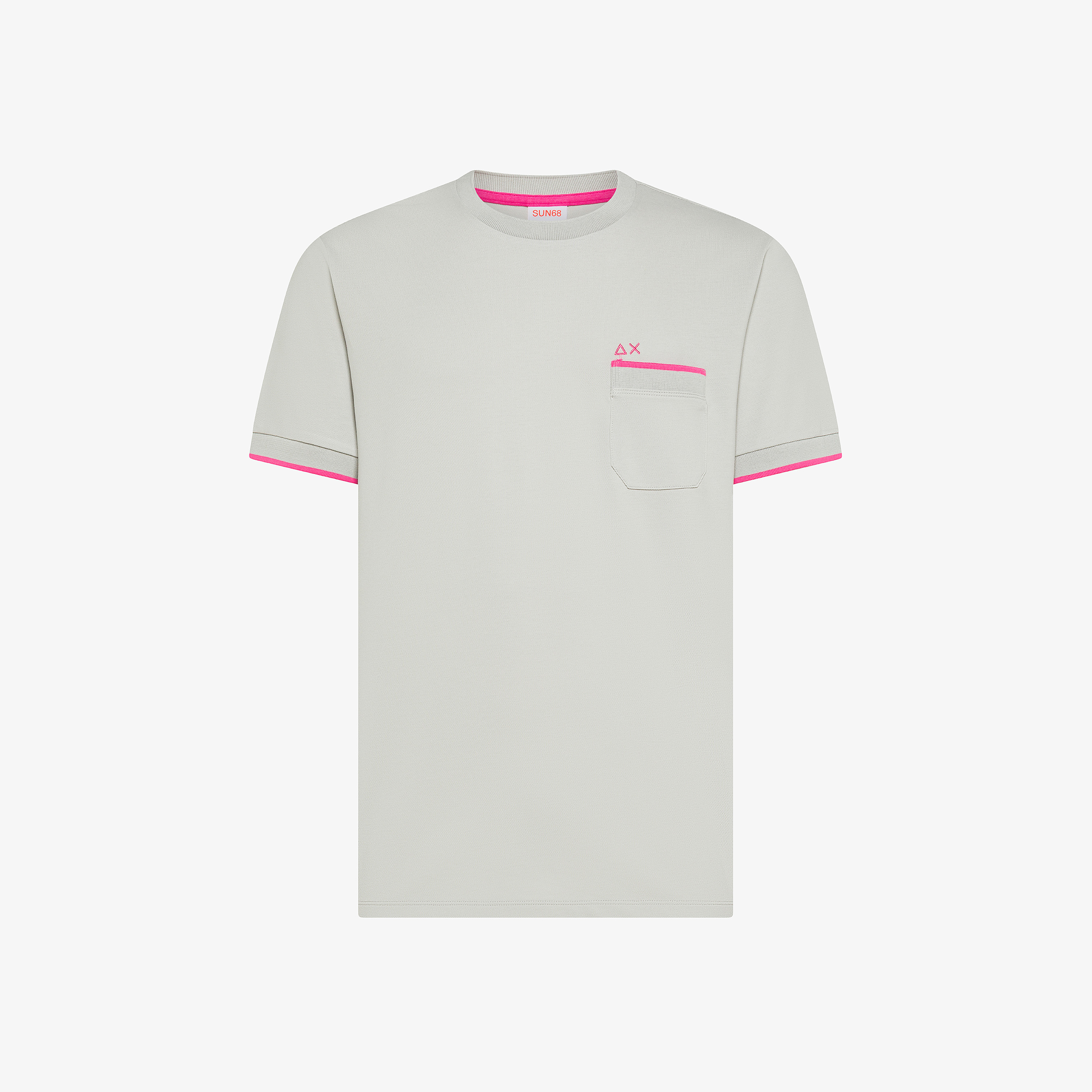 T-shirt piquet small stripe fluo s/s