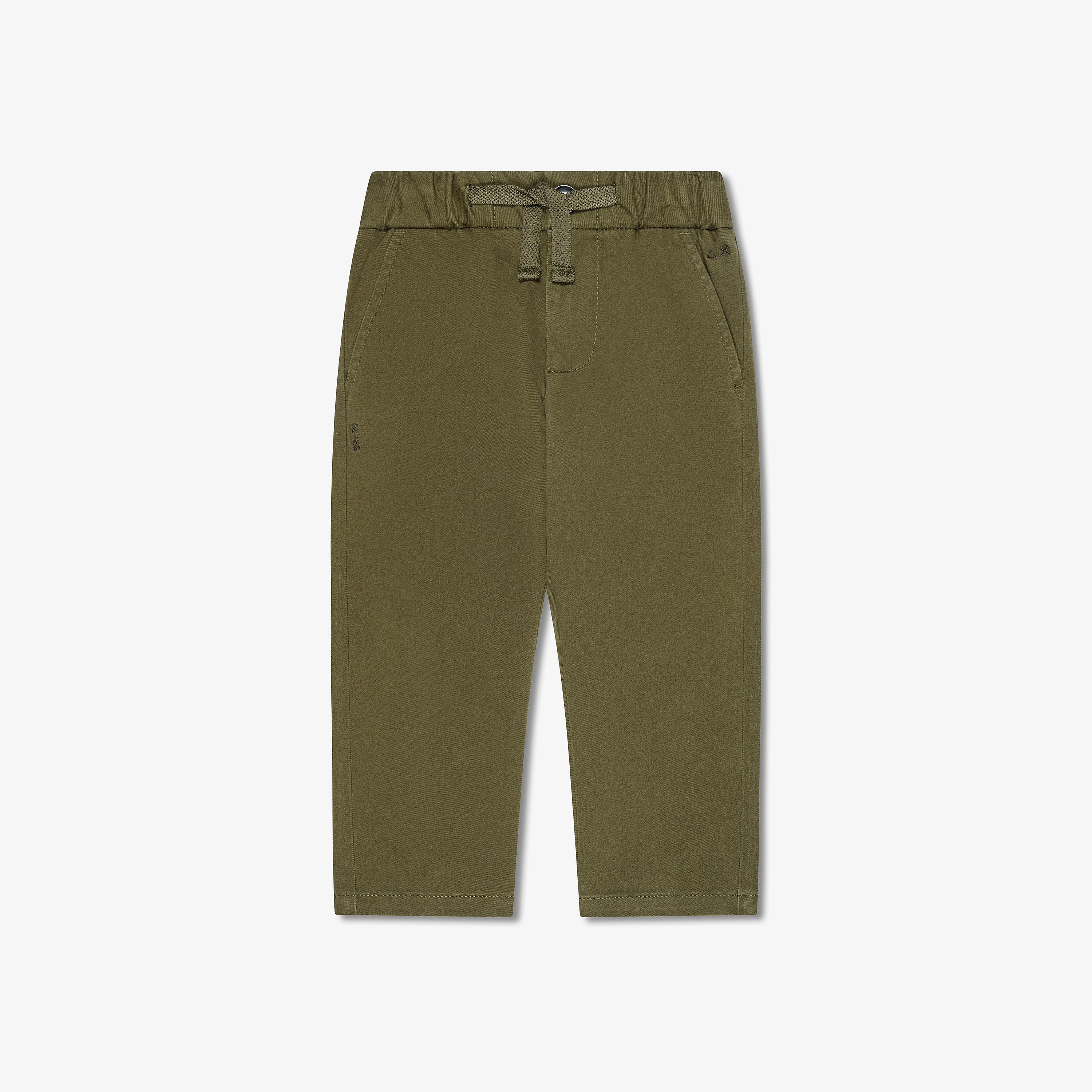 Dark military cotton drawstring trousers Dark military cotton drawstring trousers