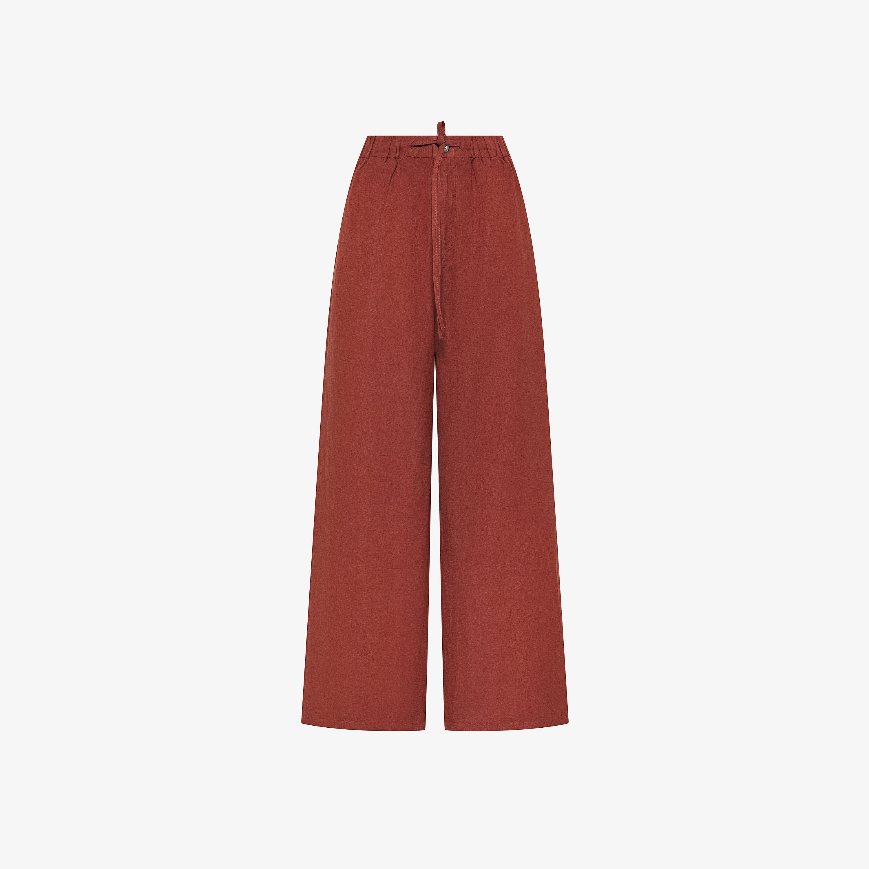 Trousers wide leg linen