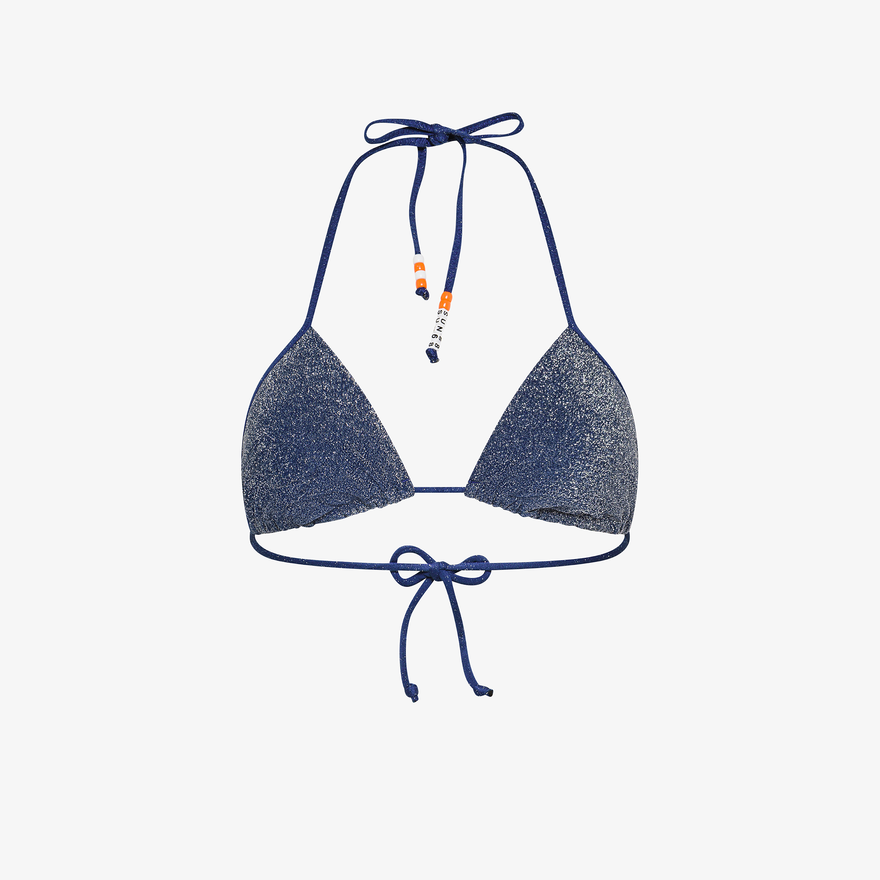 Bikini mare in lurex blu navy