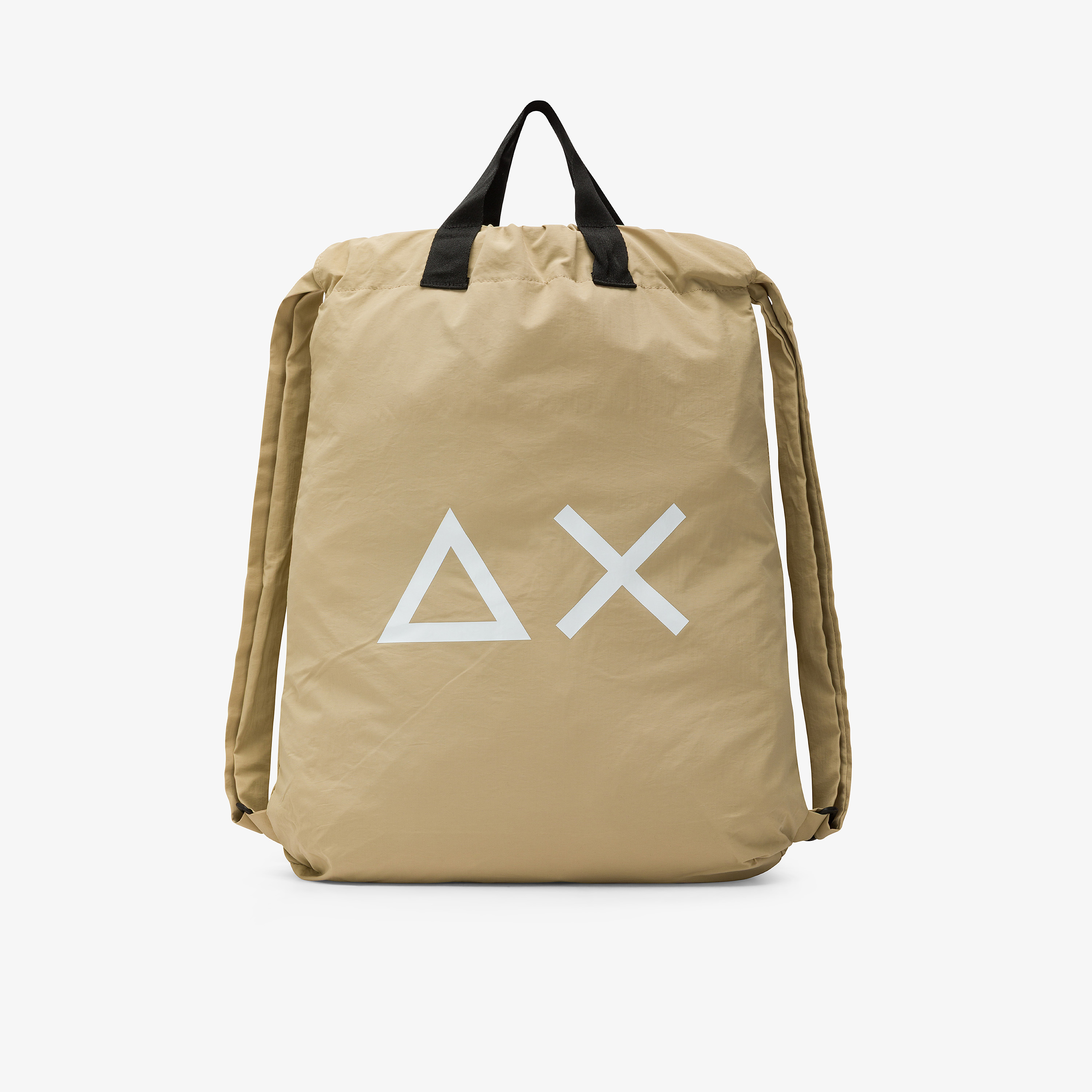 Beige nylon backpack