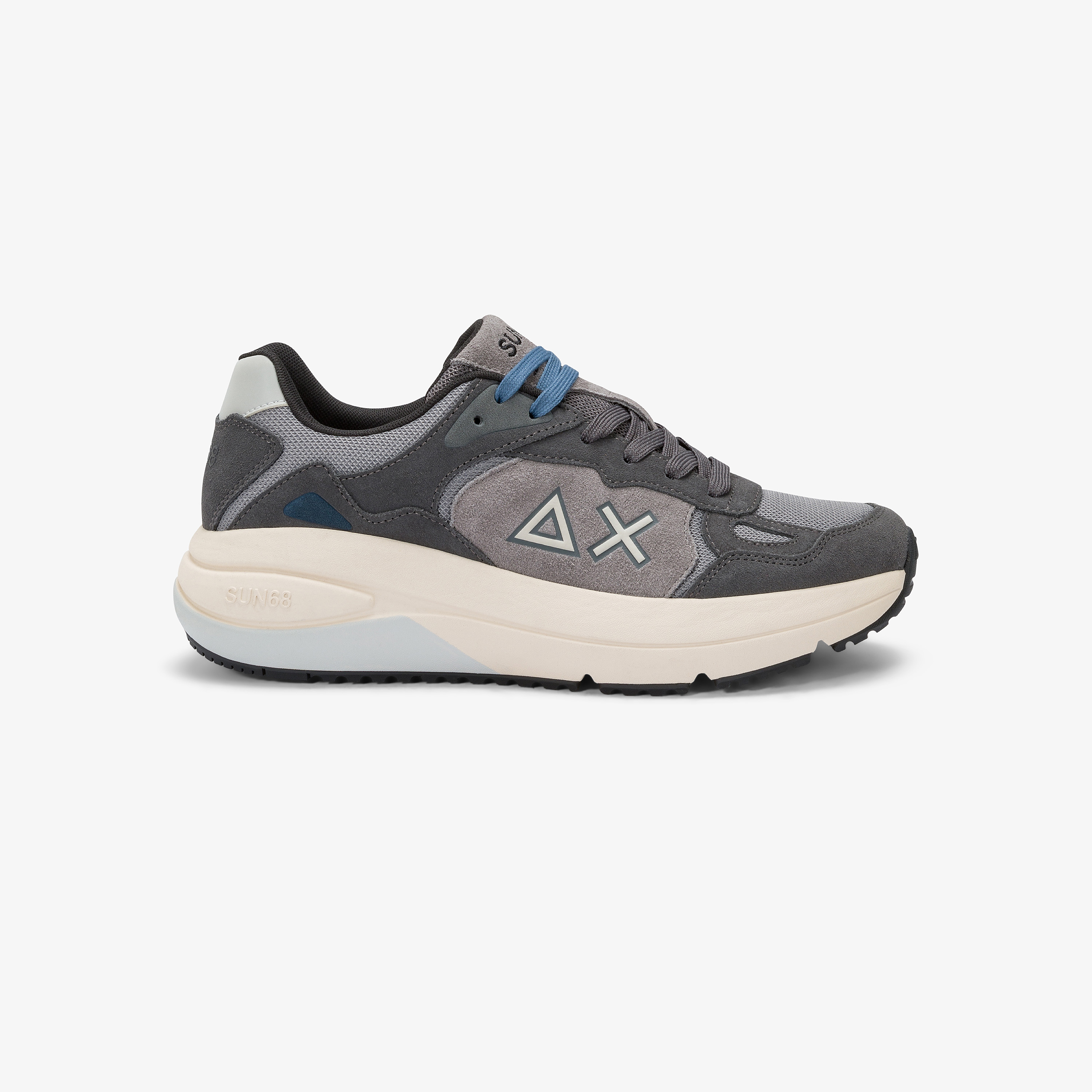 Sneaker Jupiter Suede con logo grigio medio
