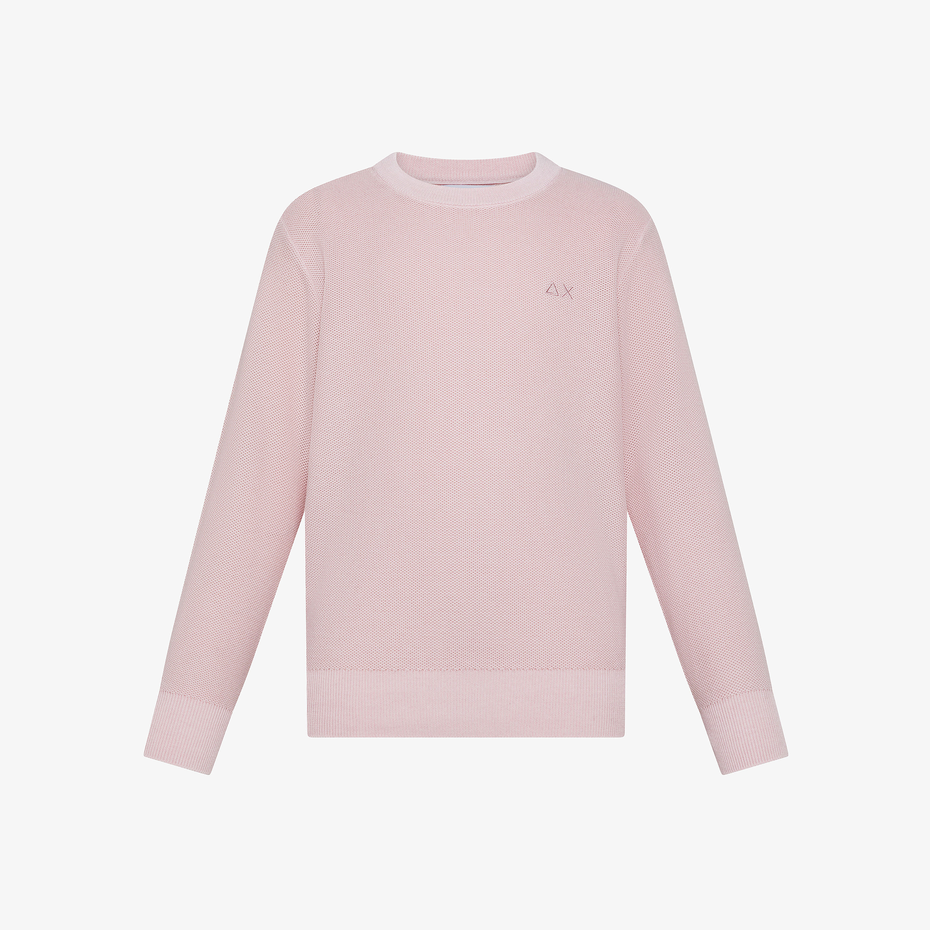 Porcelain pink cotton piqué jumper
