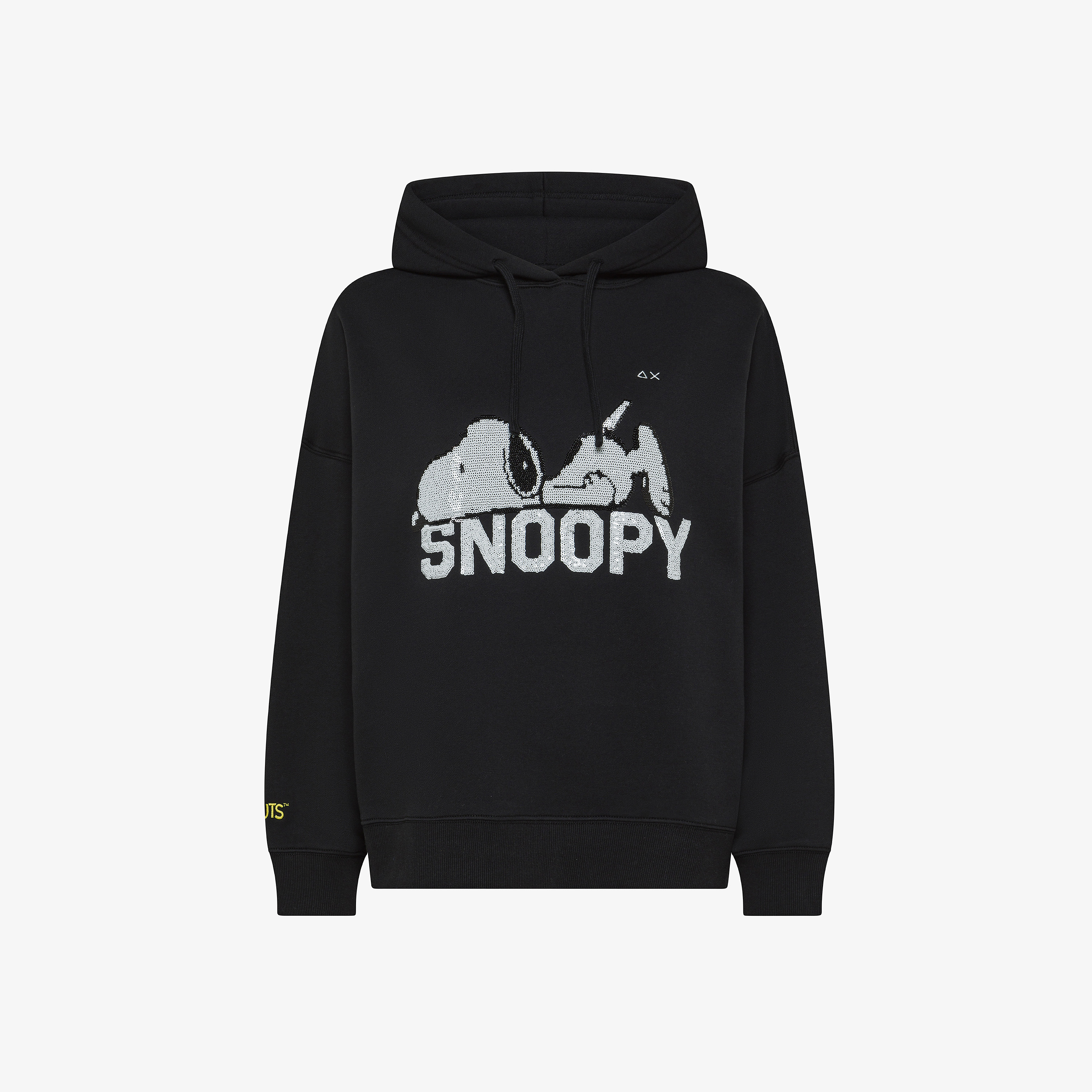 Black Peanuts cotton blend hoodie