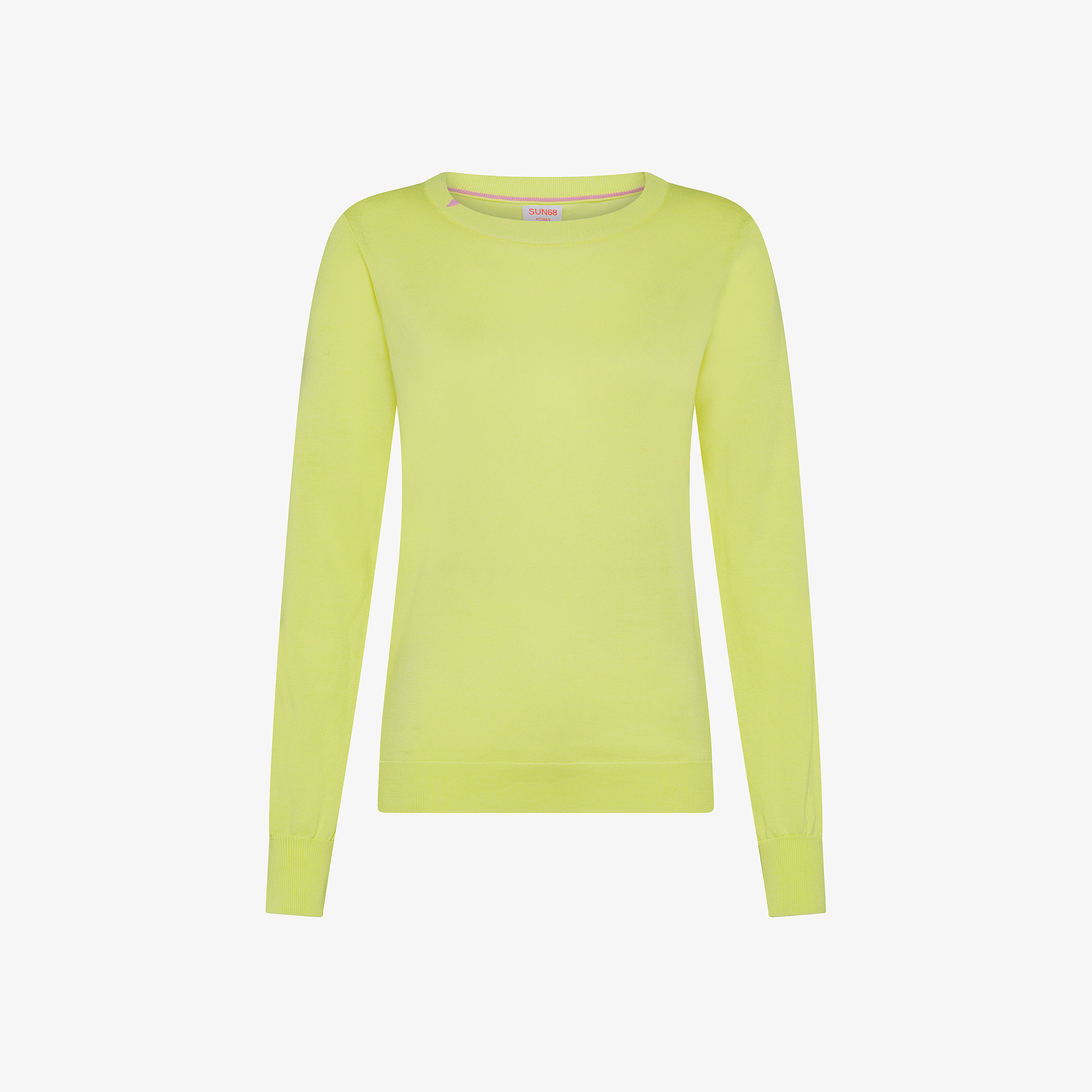 Lemon yellow cotton jumper