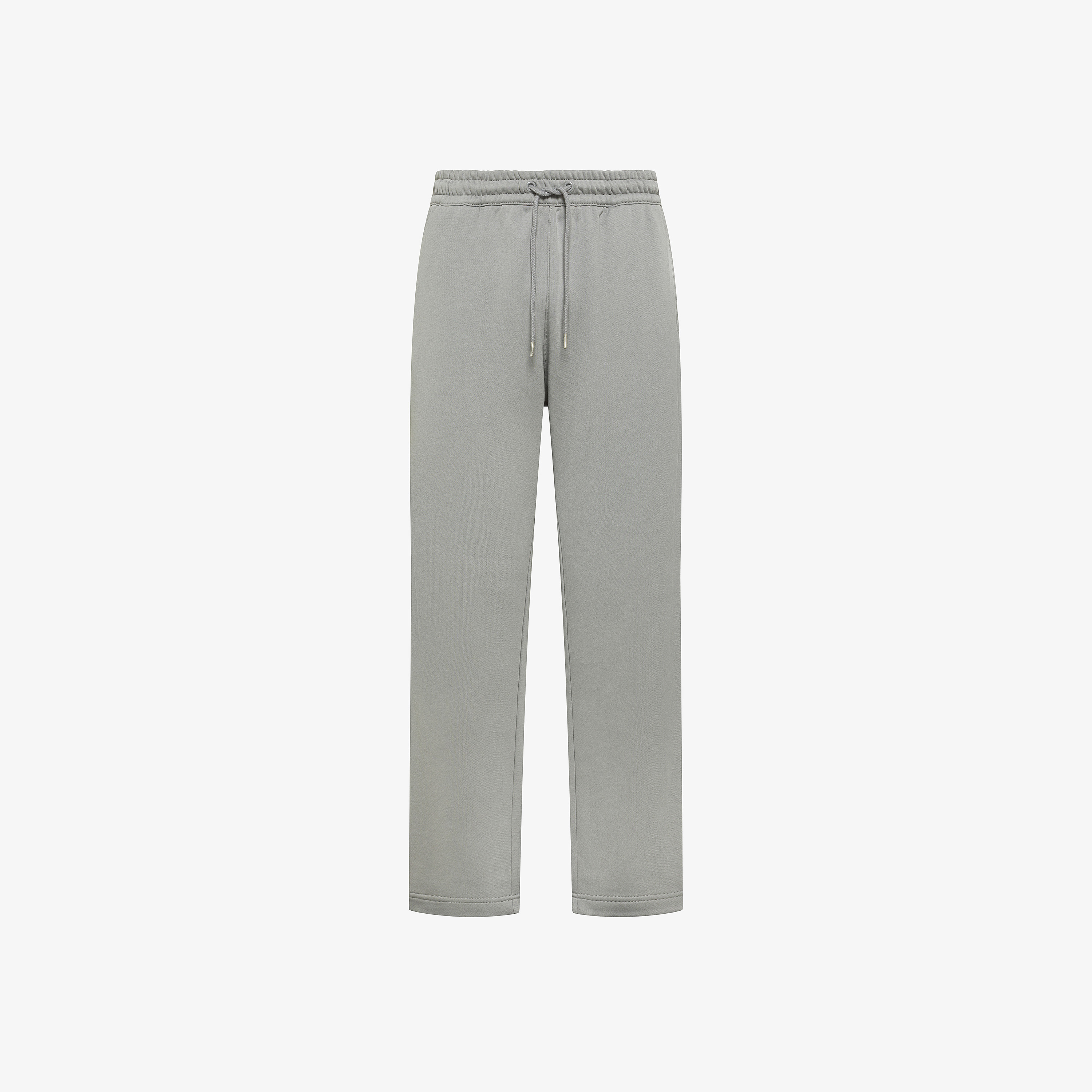 Pantaloni straight in felpa grigio medio