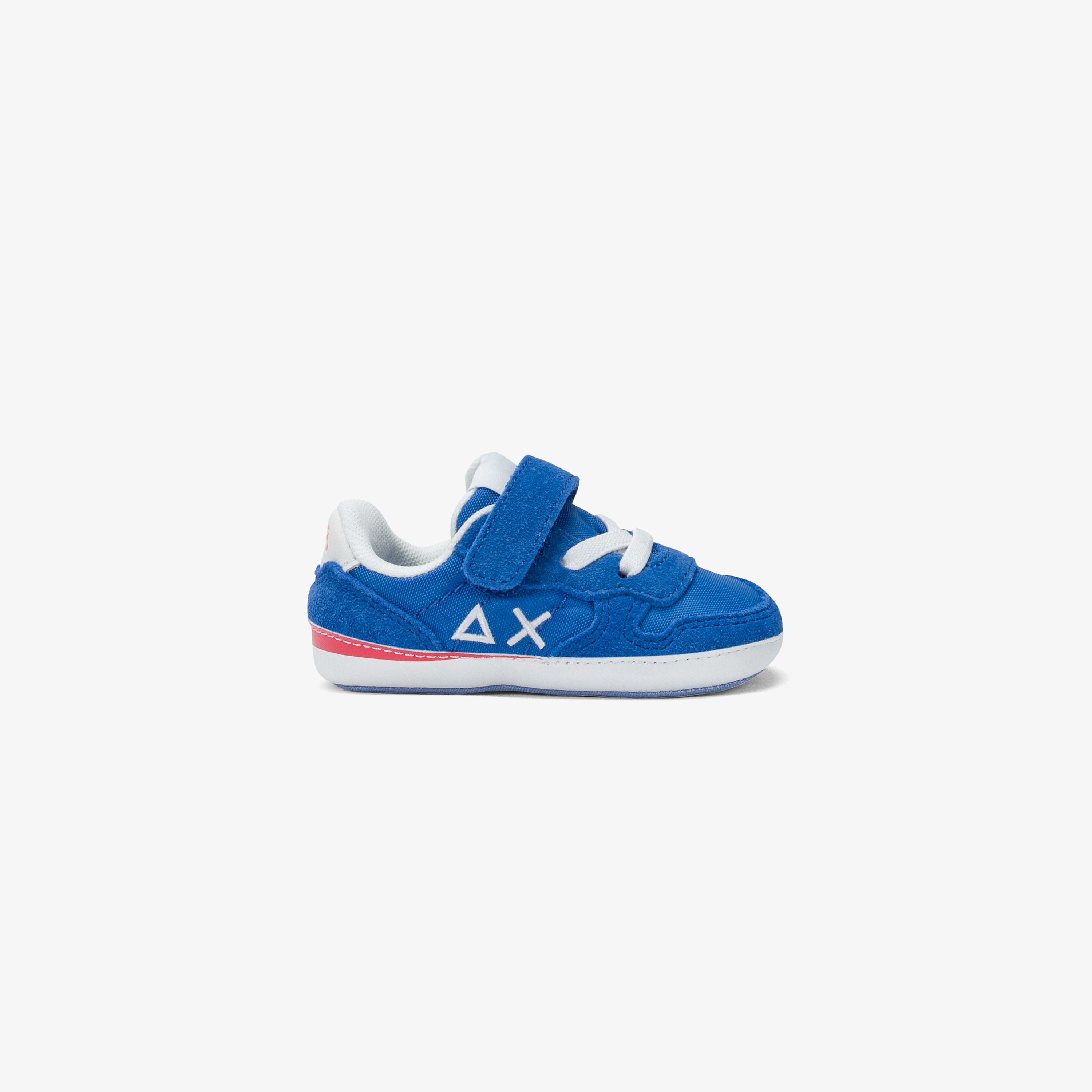 Boys’ Tom royal blue nylon and suede sneaker
