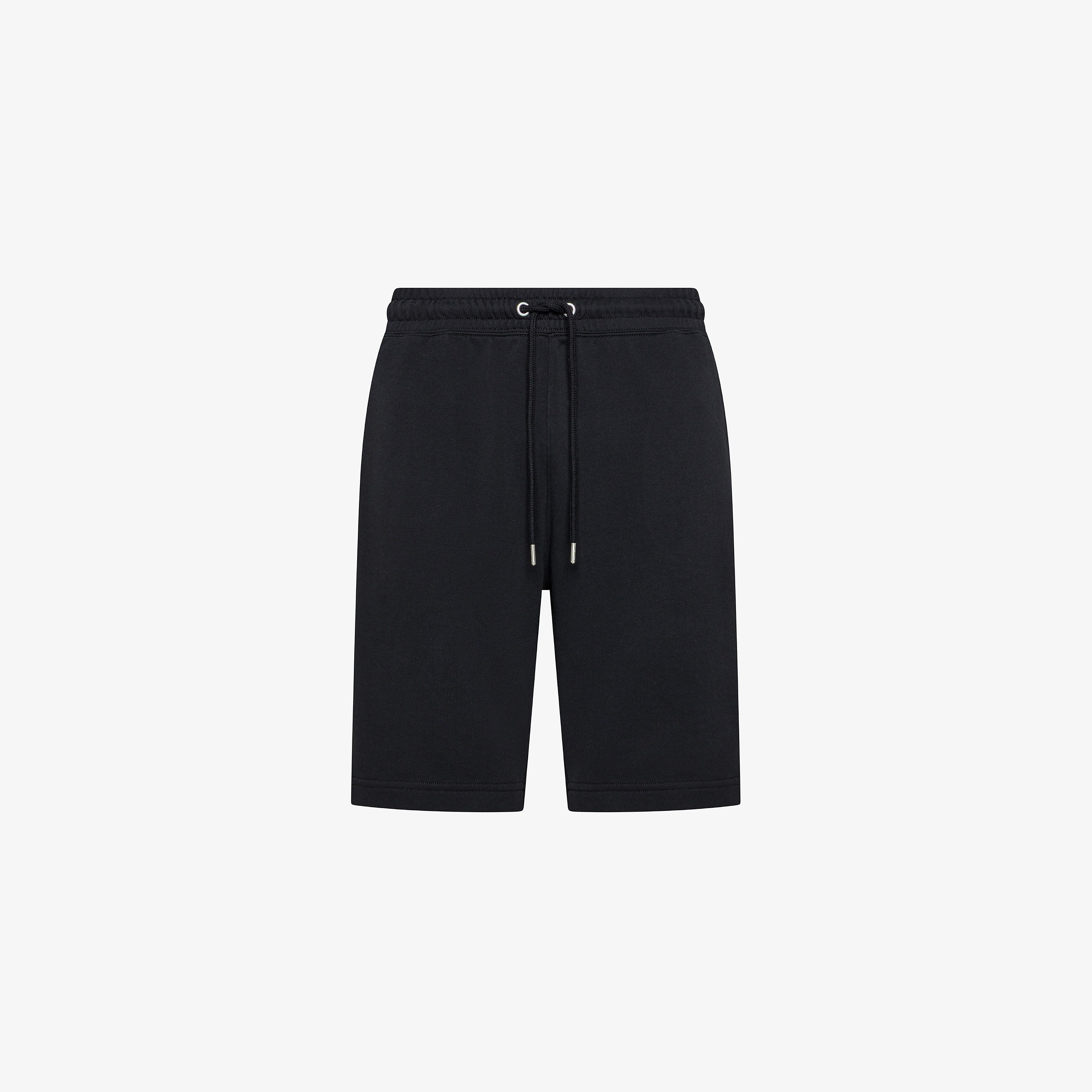 Bermuda in felpa di cotone nero