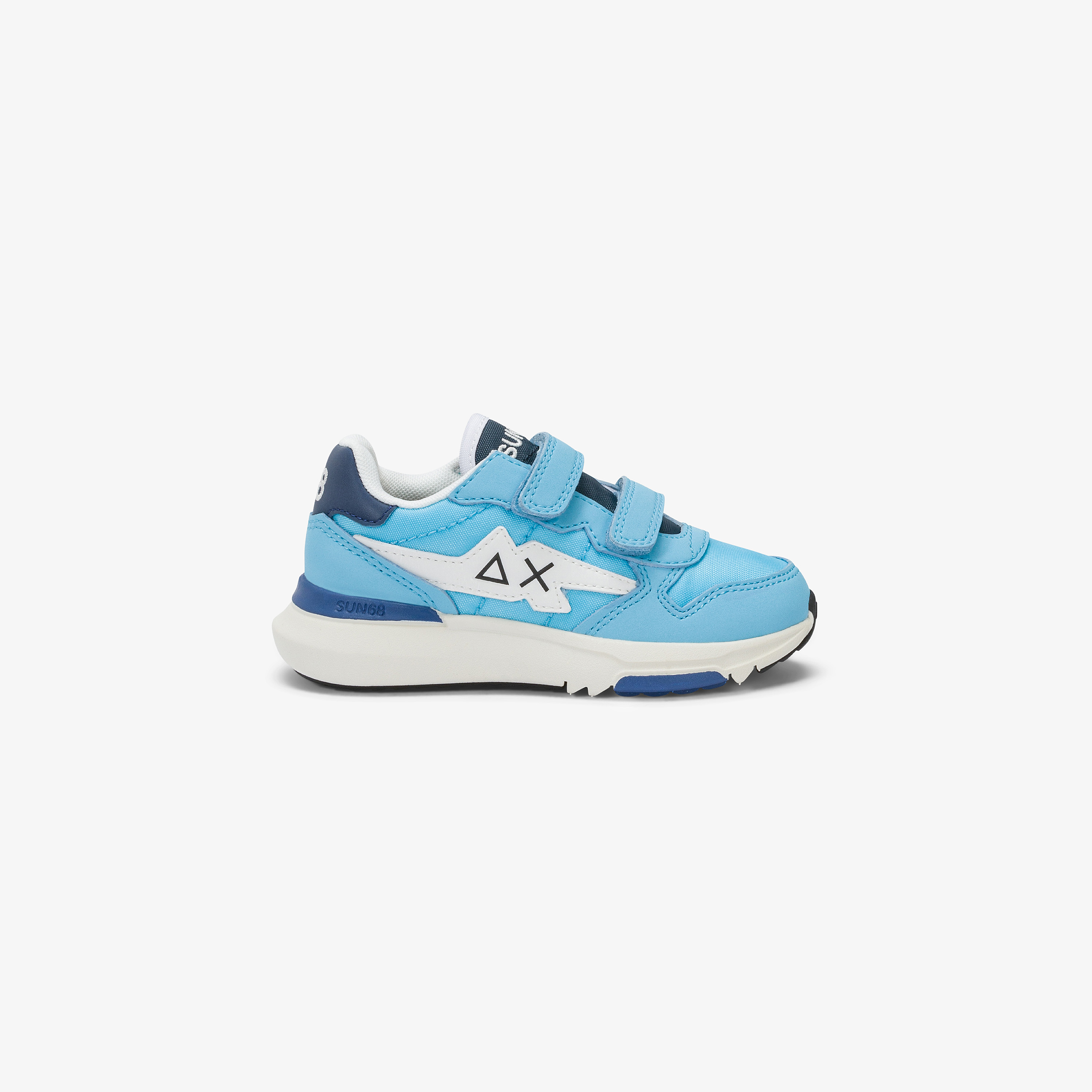Boys’ Niki turquoise PU and nylon sneaker