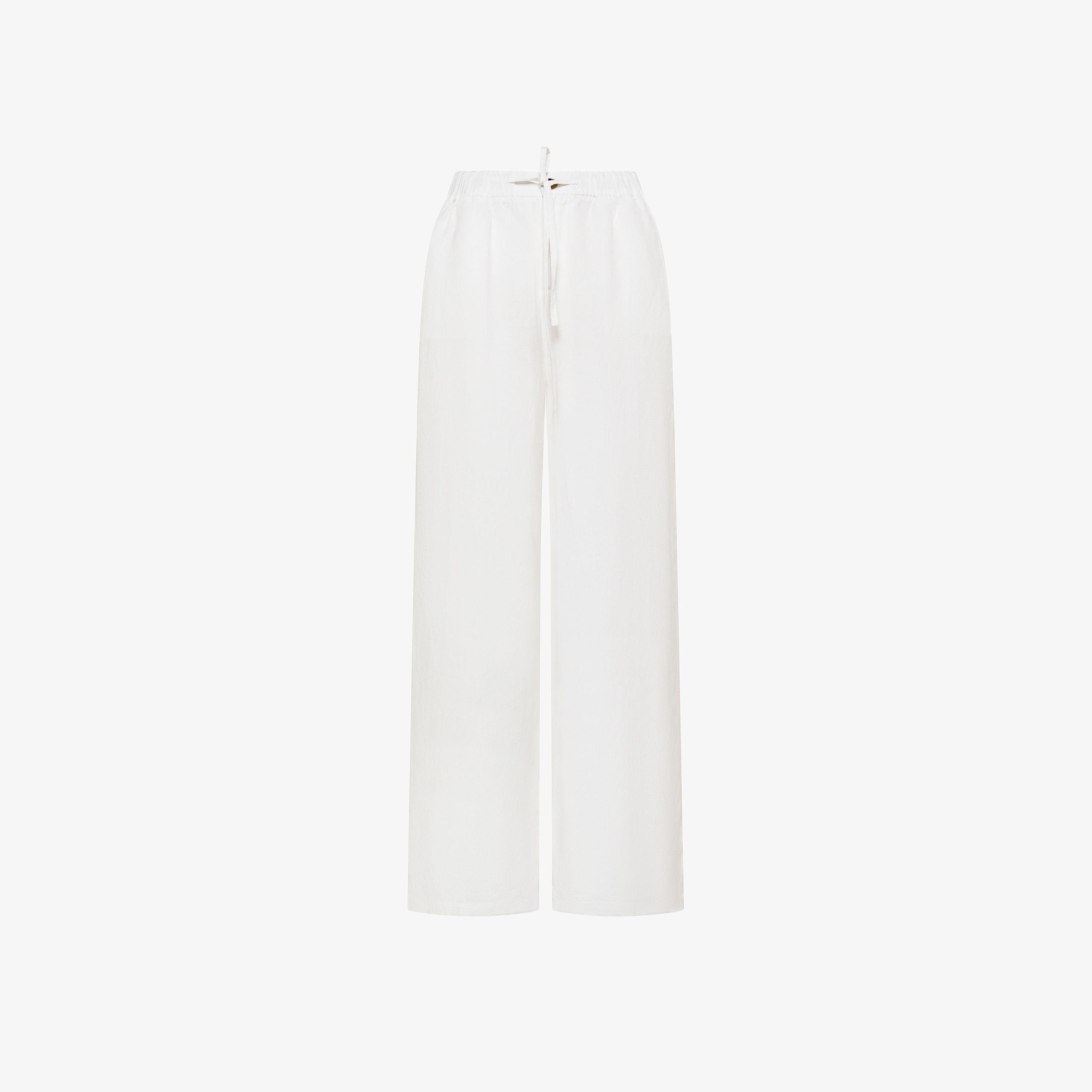 Trousers wide leg linen