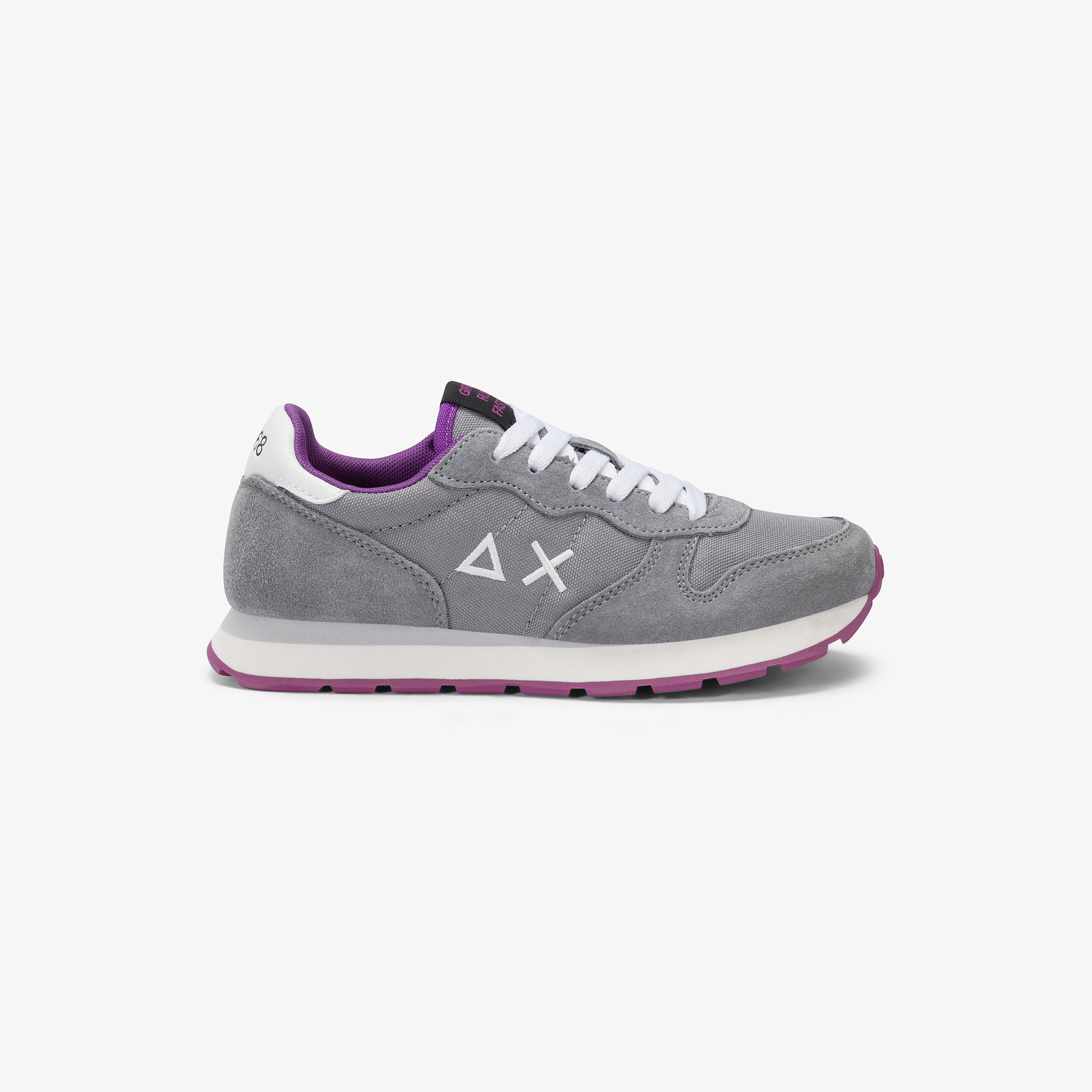 Medium grey Teen Girl's Ally Solid suede and nylon sneaker