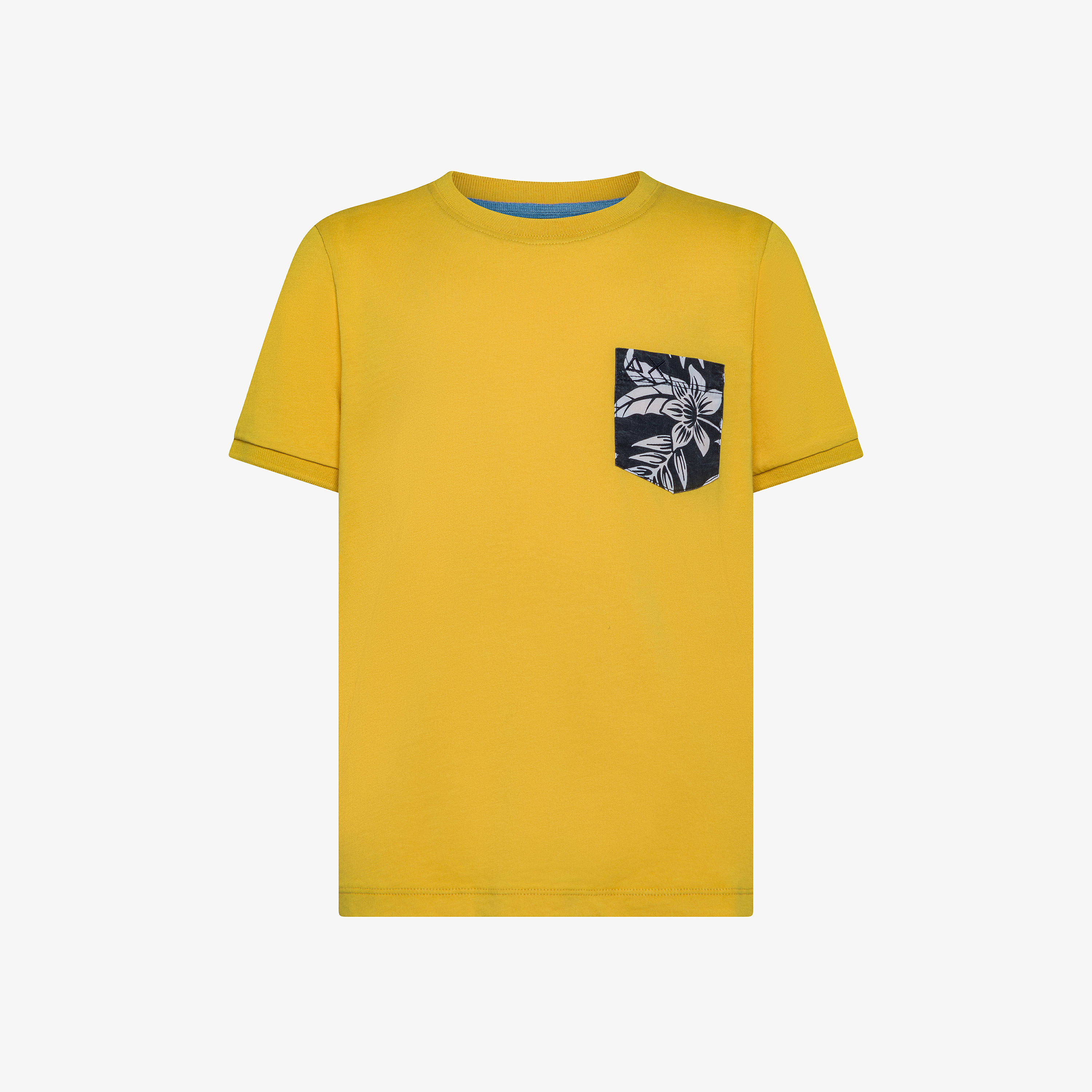 Yellow T-shirt with floral print