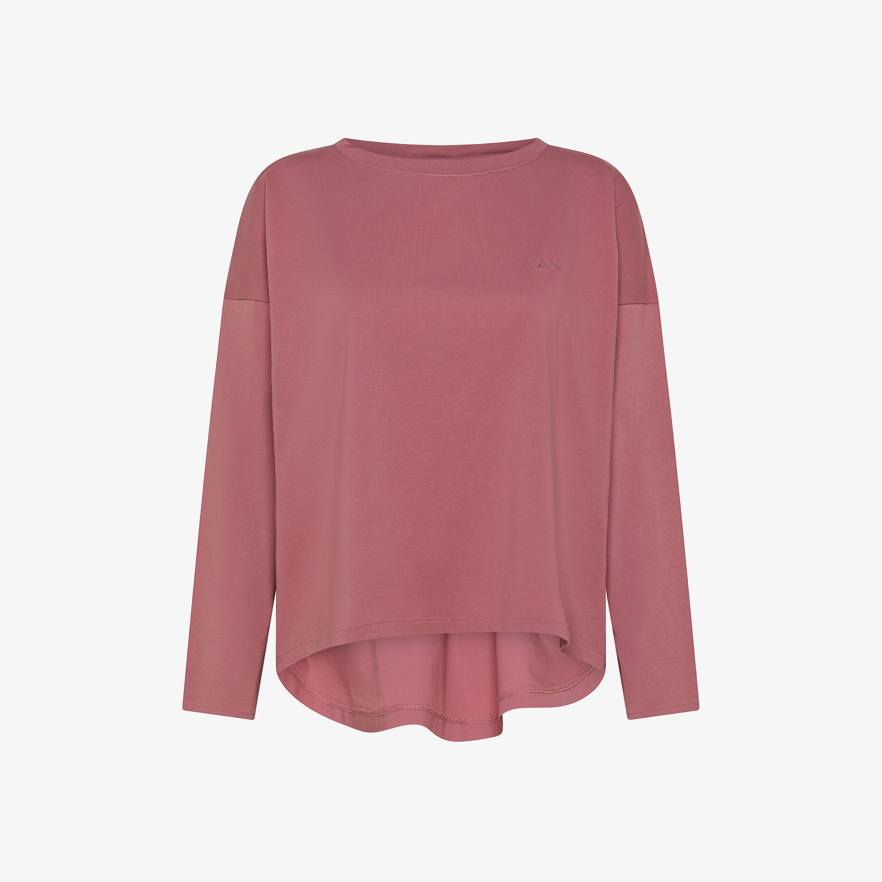 Dark pink cotton T-shirt