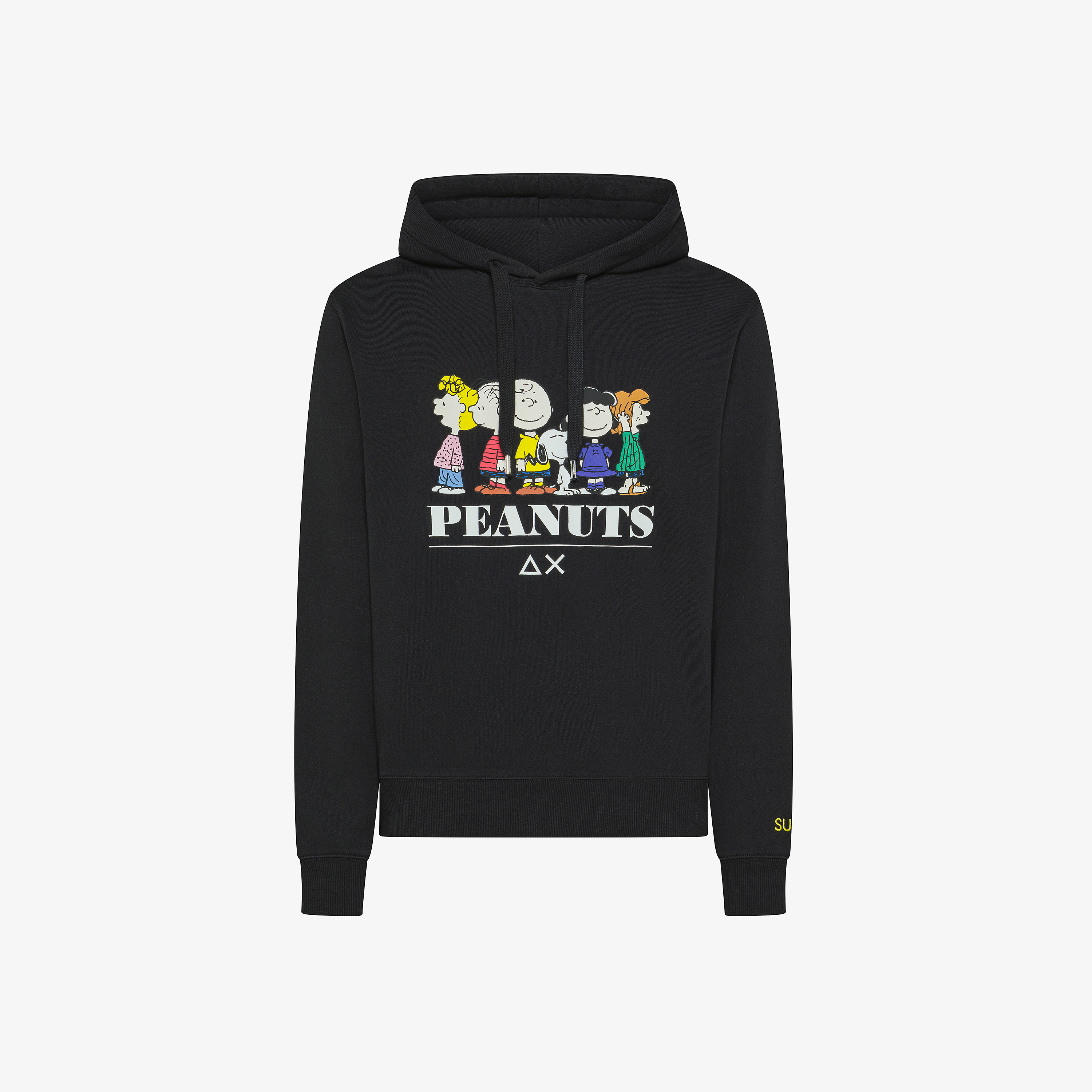 Felpa Peanuts con cappuccio e stampa nero