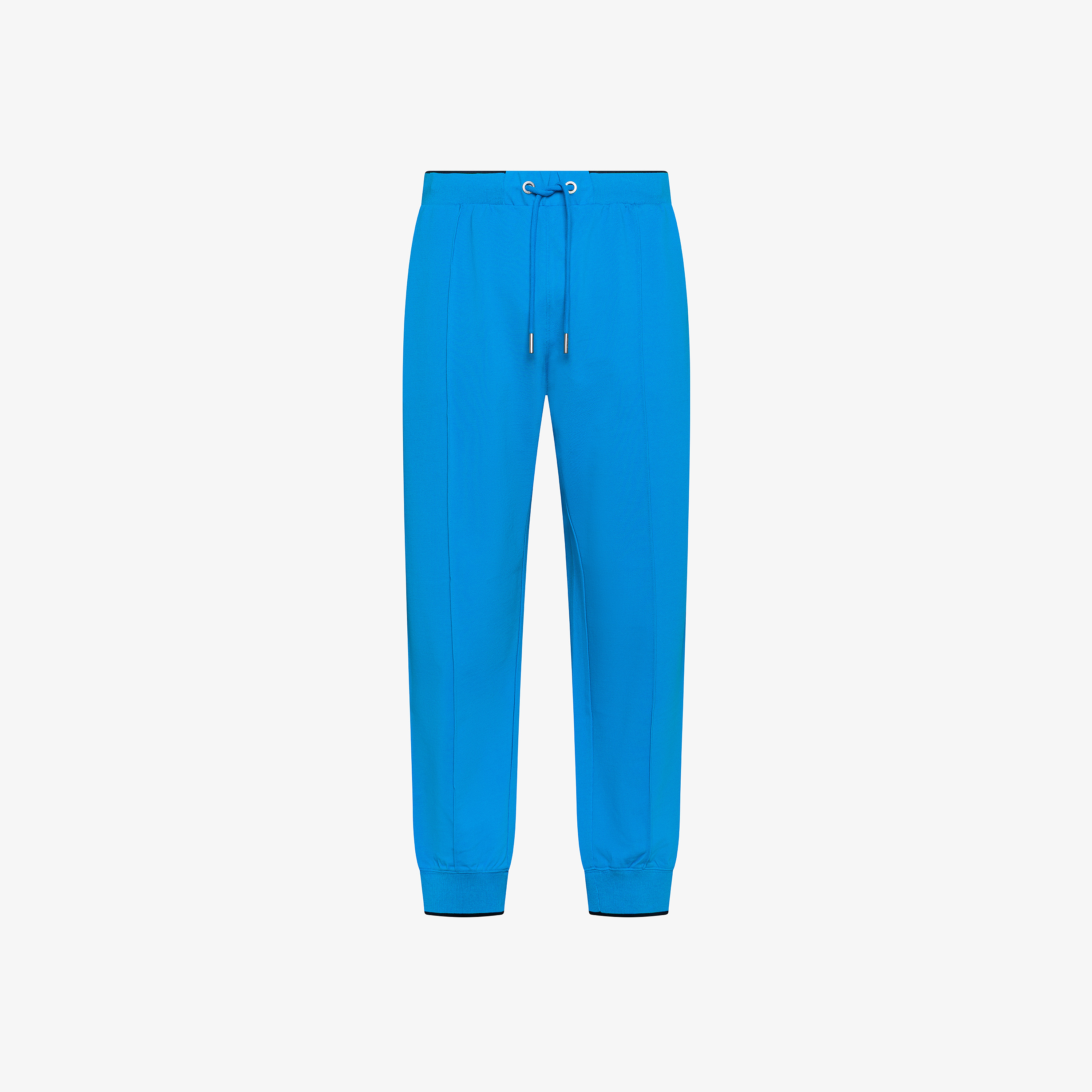 Light ottanio cotton piqué trousers
