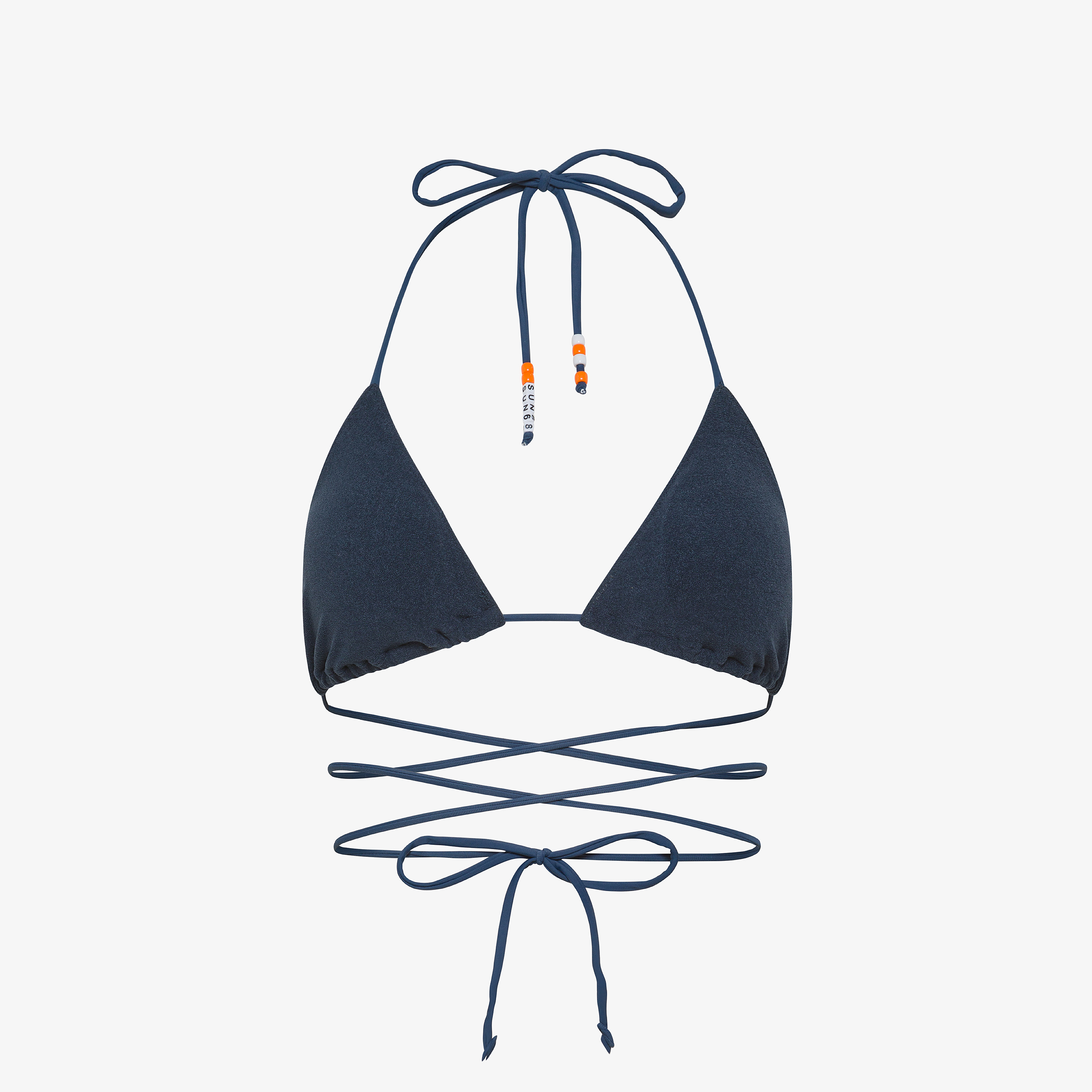 Navy blue chenille bikini