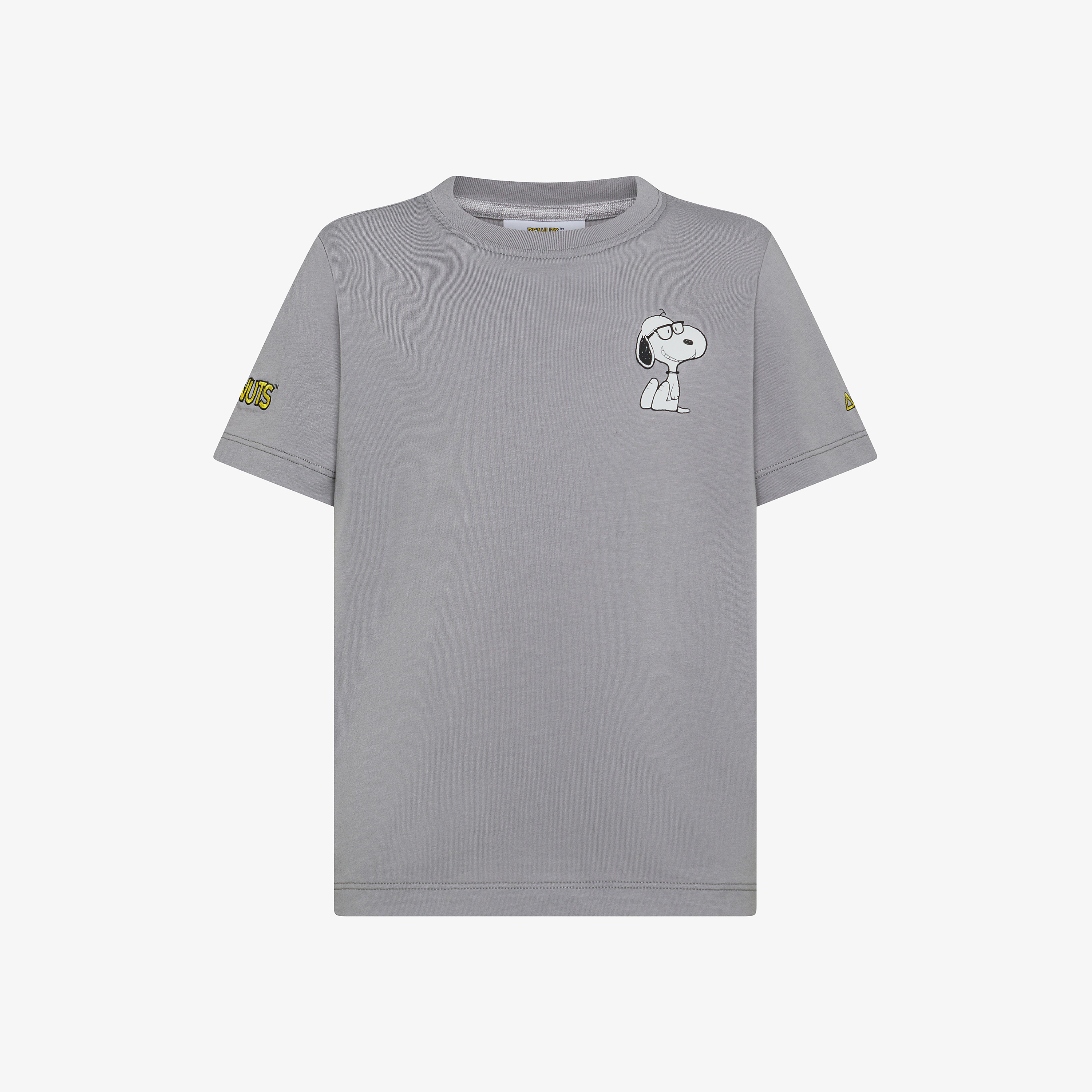 T-shirt Peanuts in cotone grigio medio