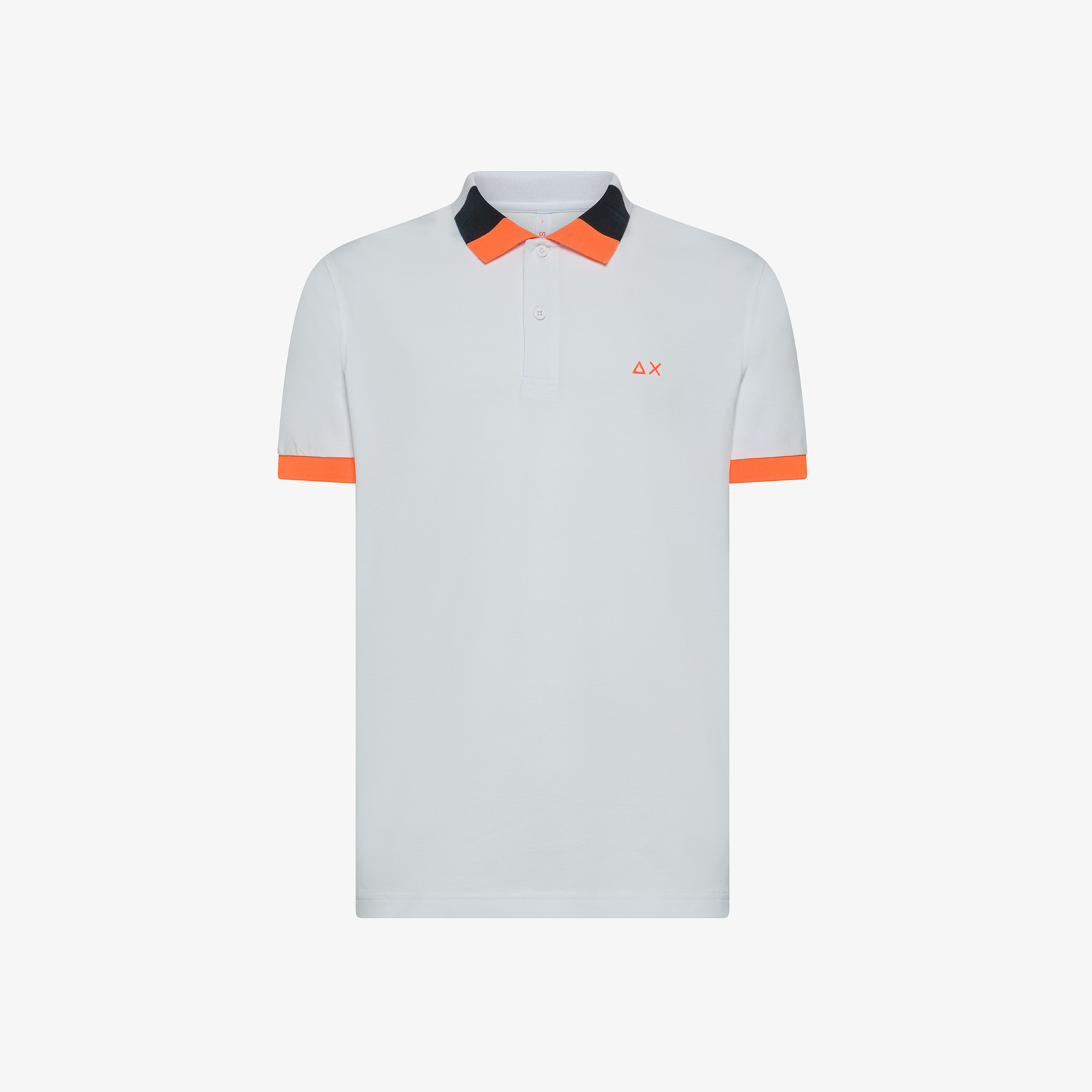 Polo in piquet di cotone bianco - Main Image