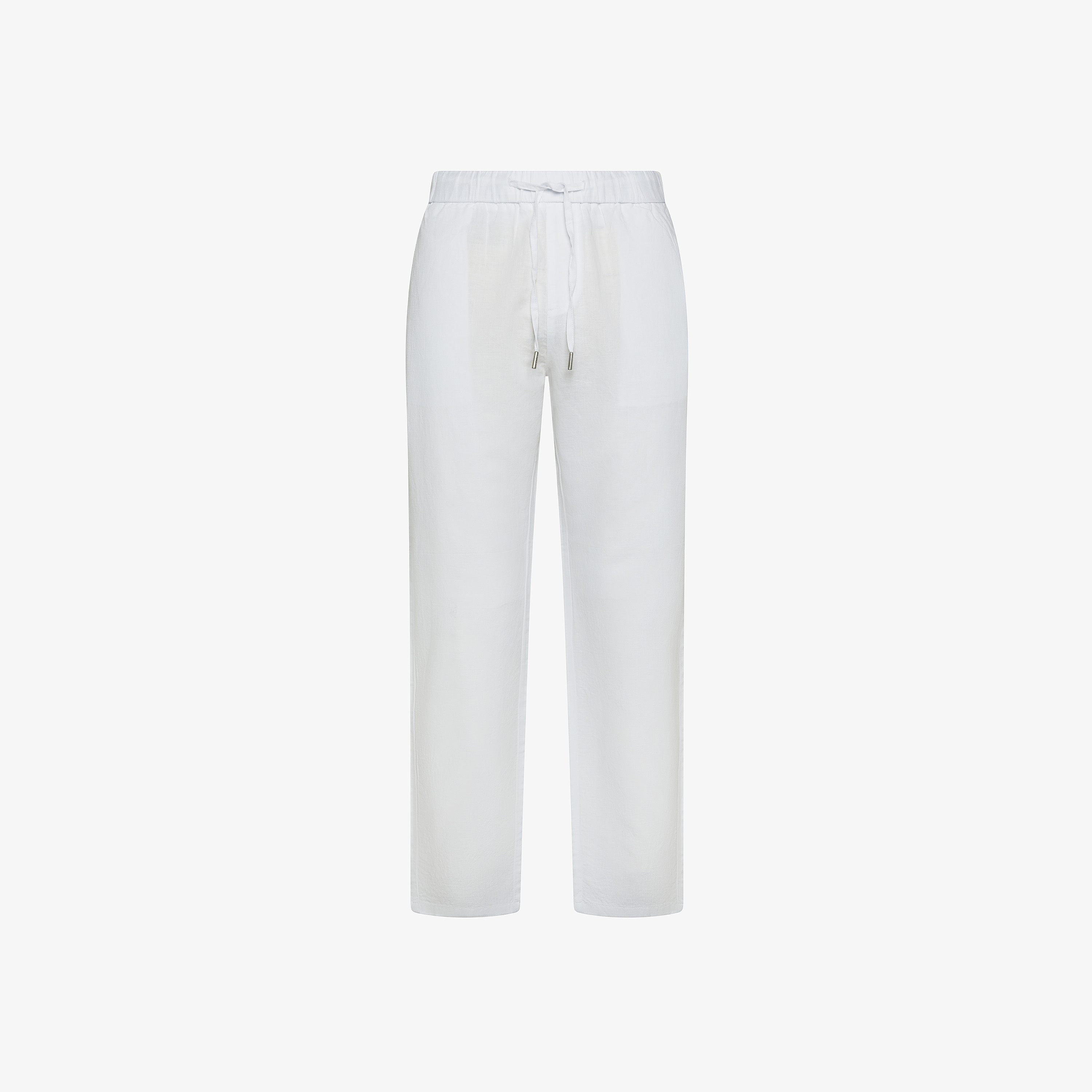 White linen and cotton trousers