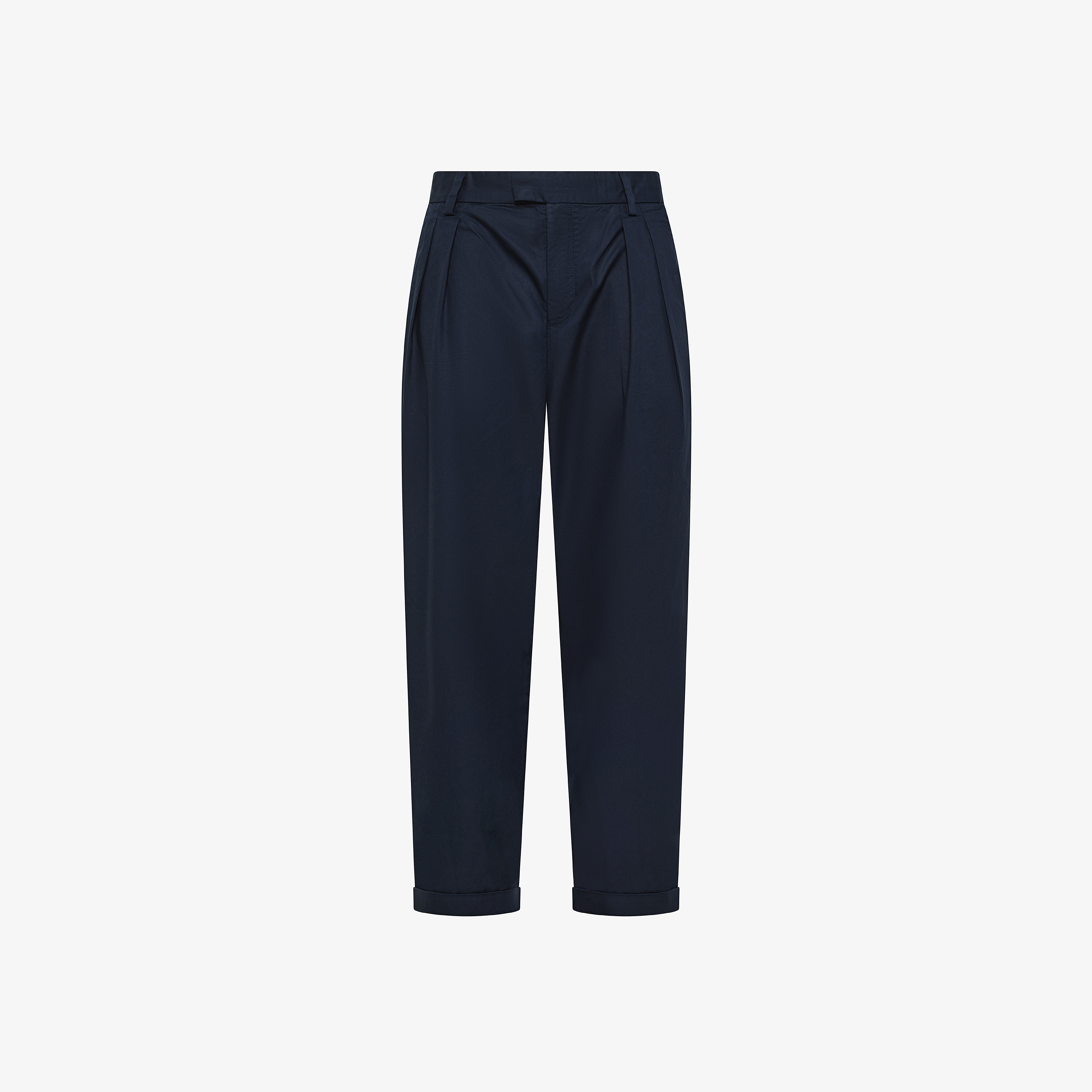 Pantaloni in misto cotone blu navy