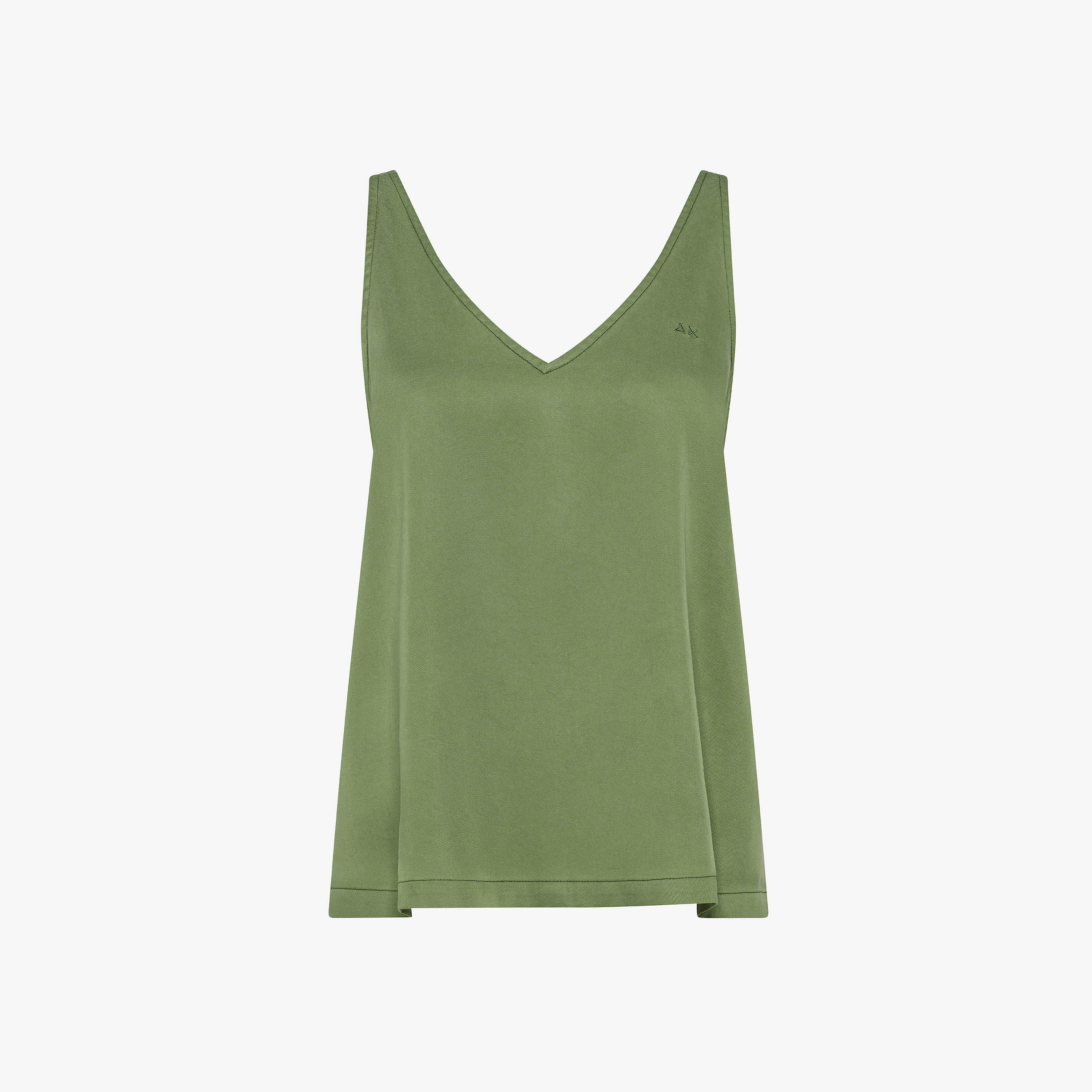 Sage green cotton twill top