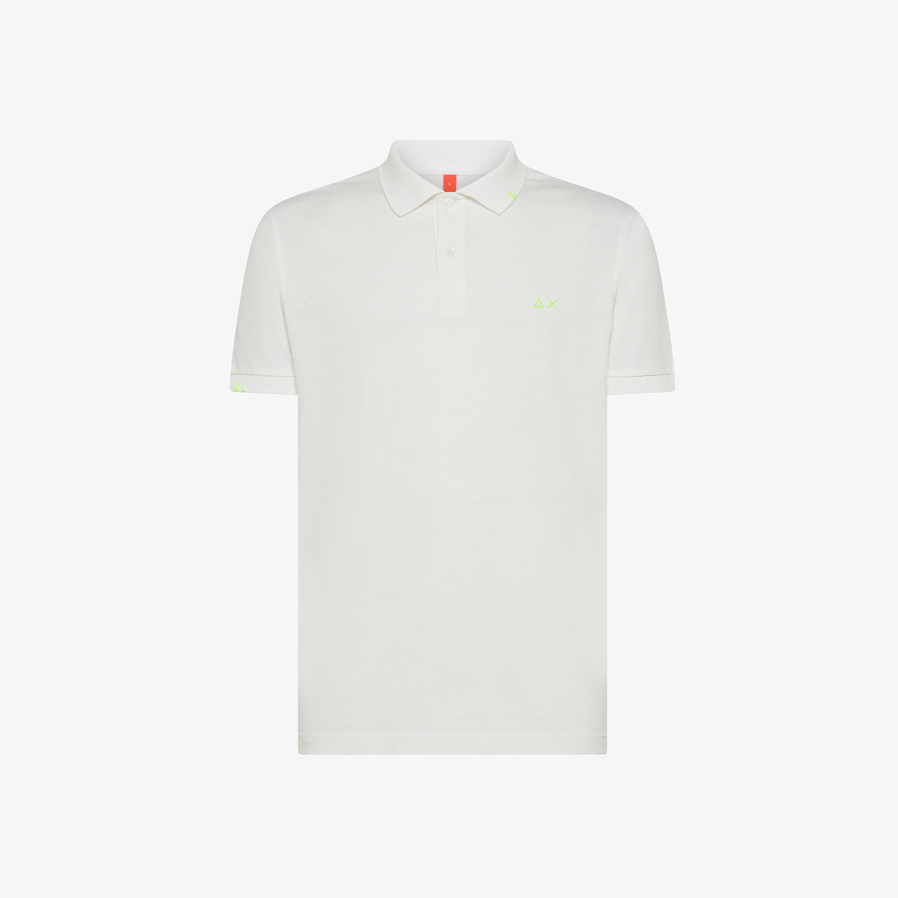 Polo in lino e cotone bianco panna Polo in lino e cotone bianco panna