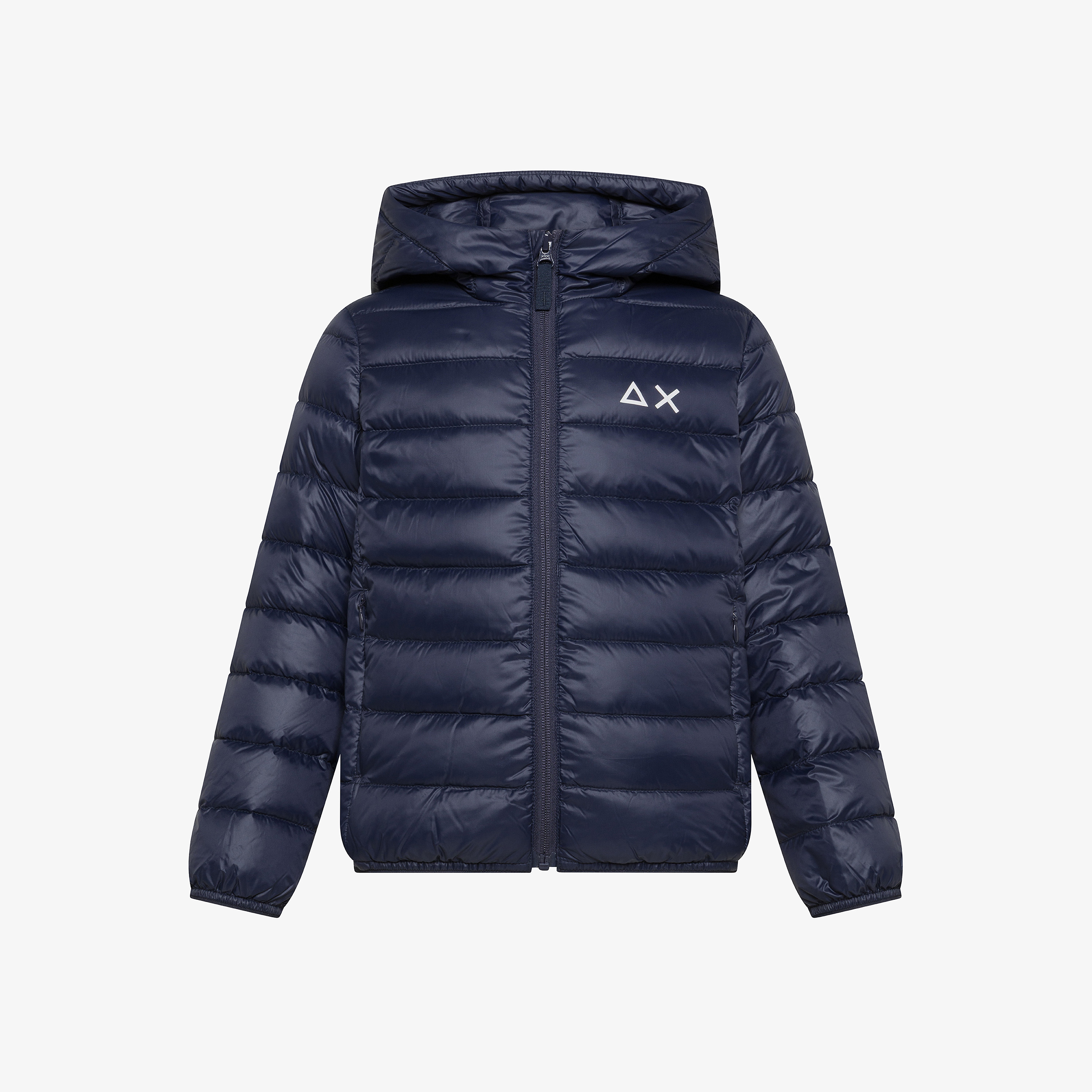 Piumino in nylon trapuntato navy blue