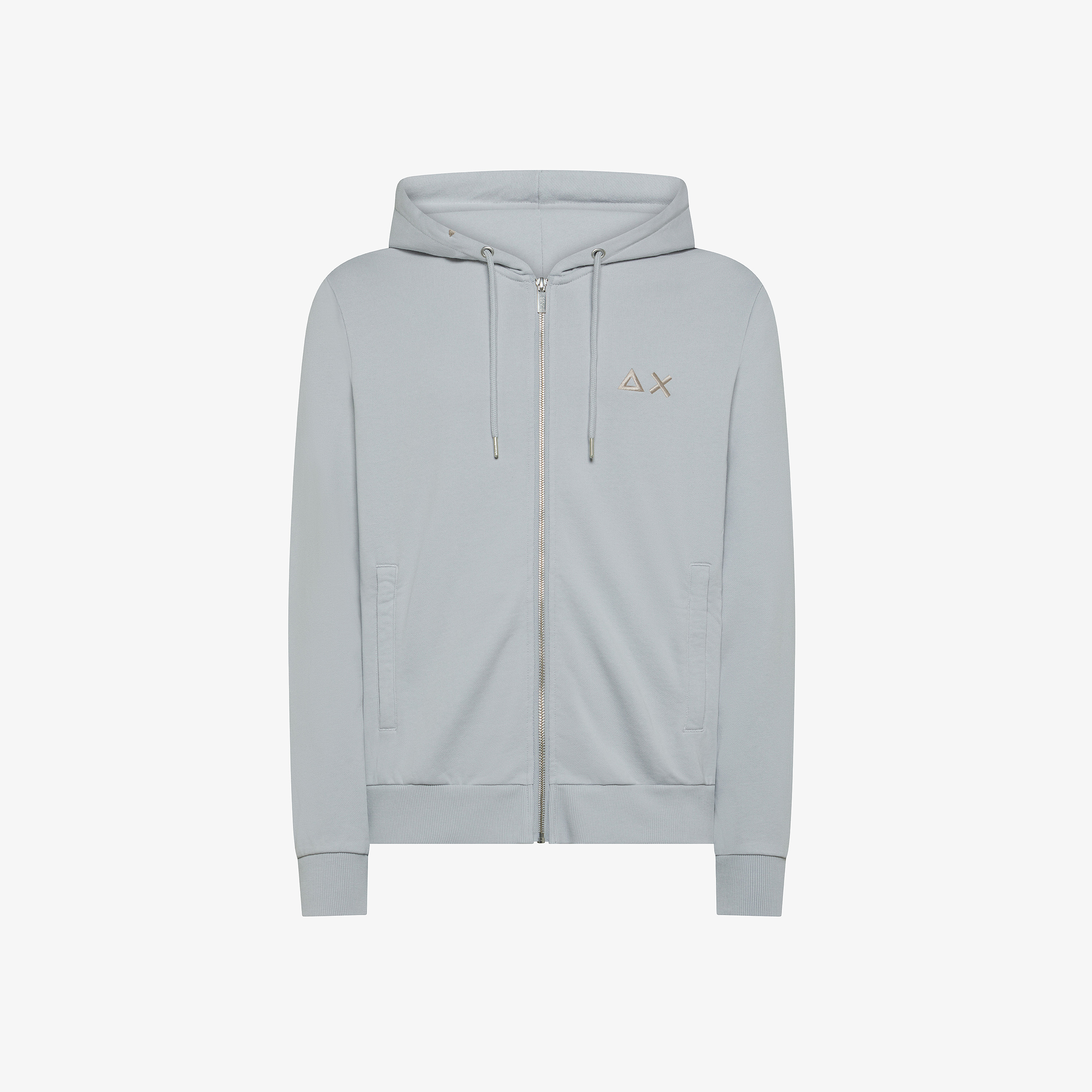 Light grey cotton hoodie