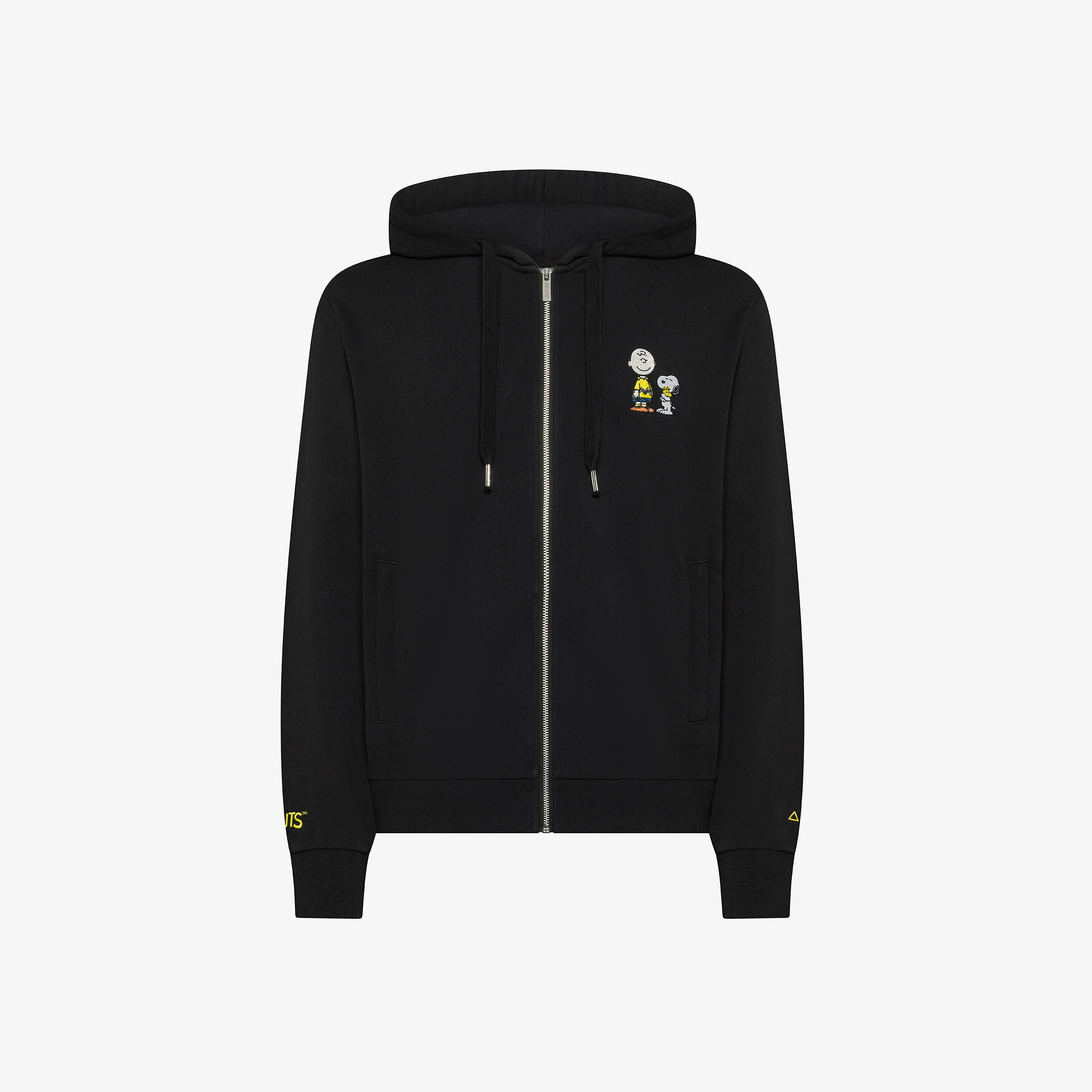Felpa Peanuts con cappuccio e zip nero