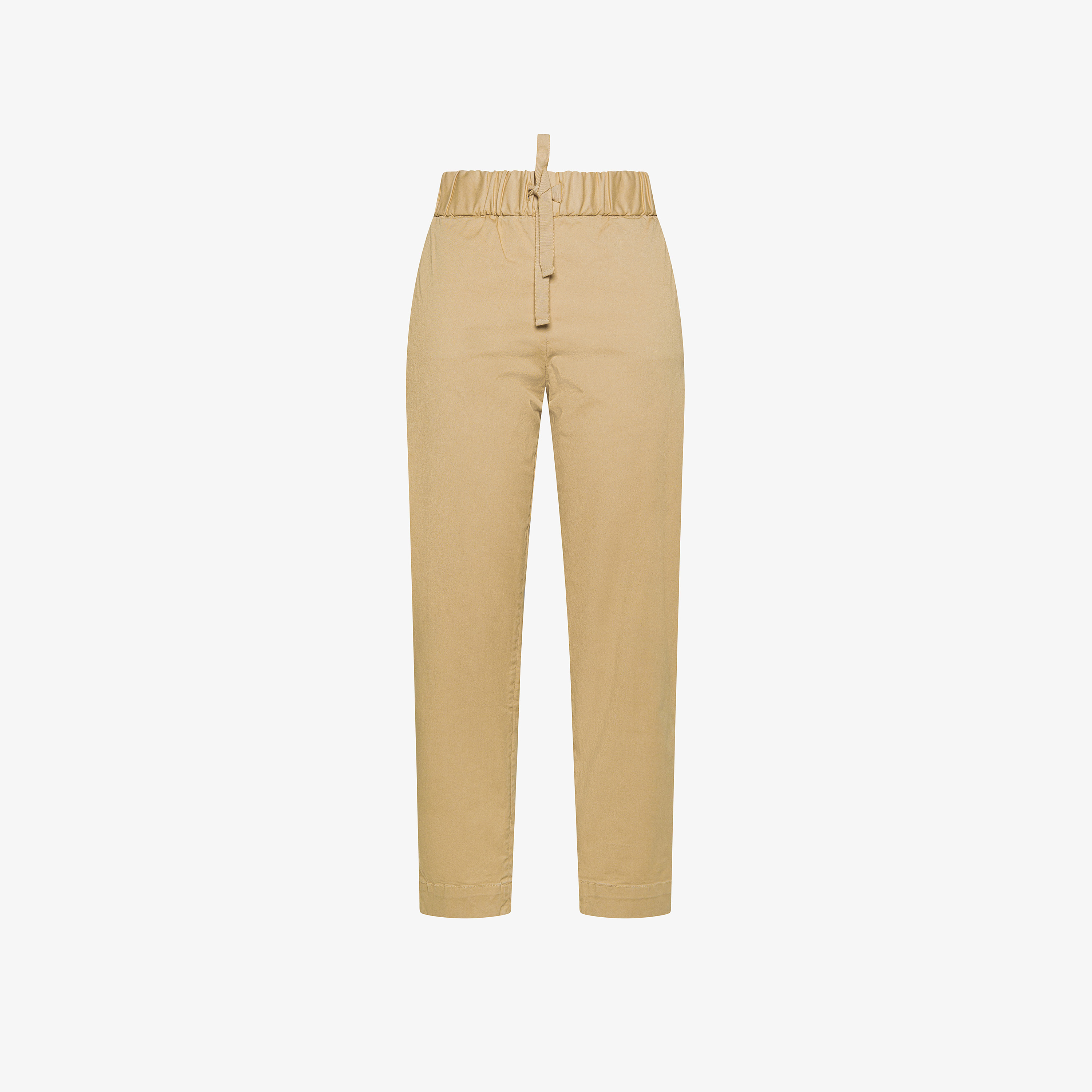 Beige cotton trousers
