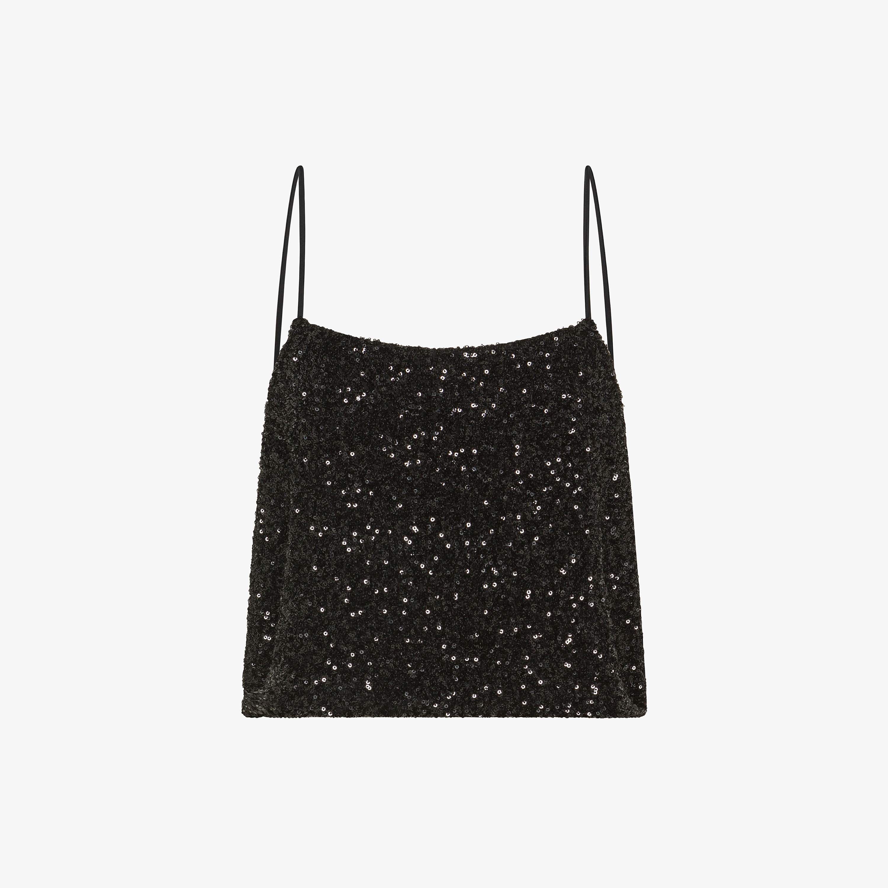 Black sequin top
