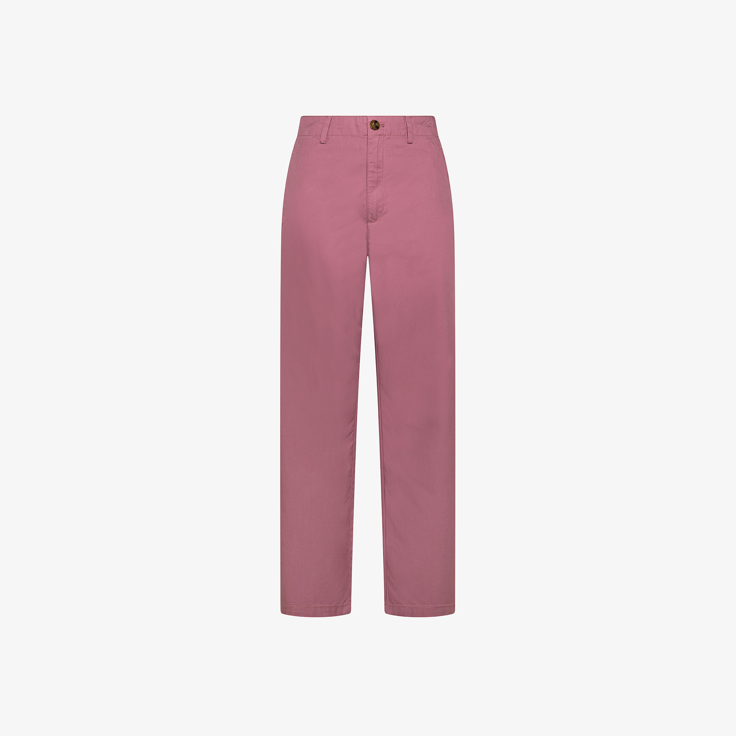 Dark pink cotton trousers