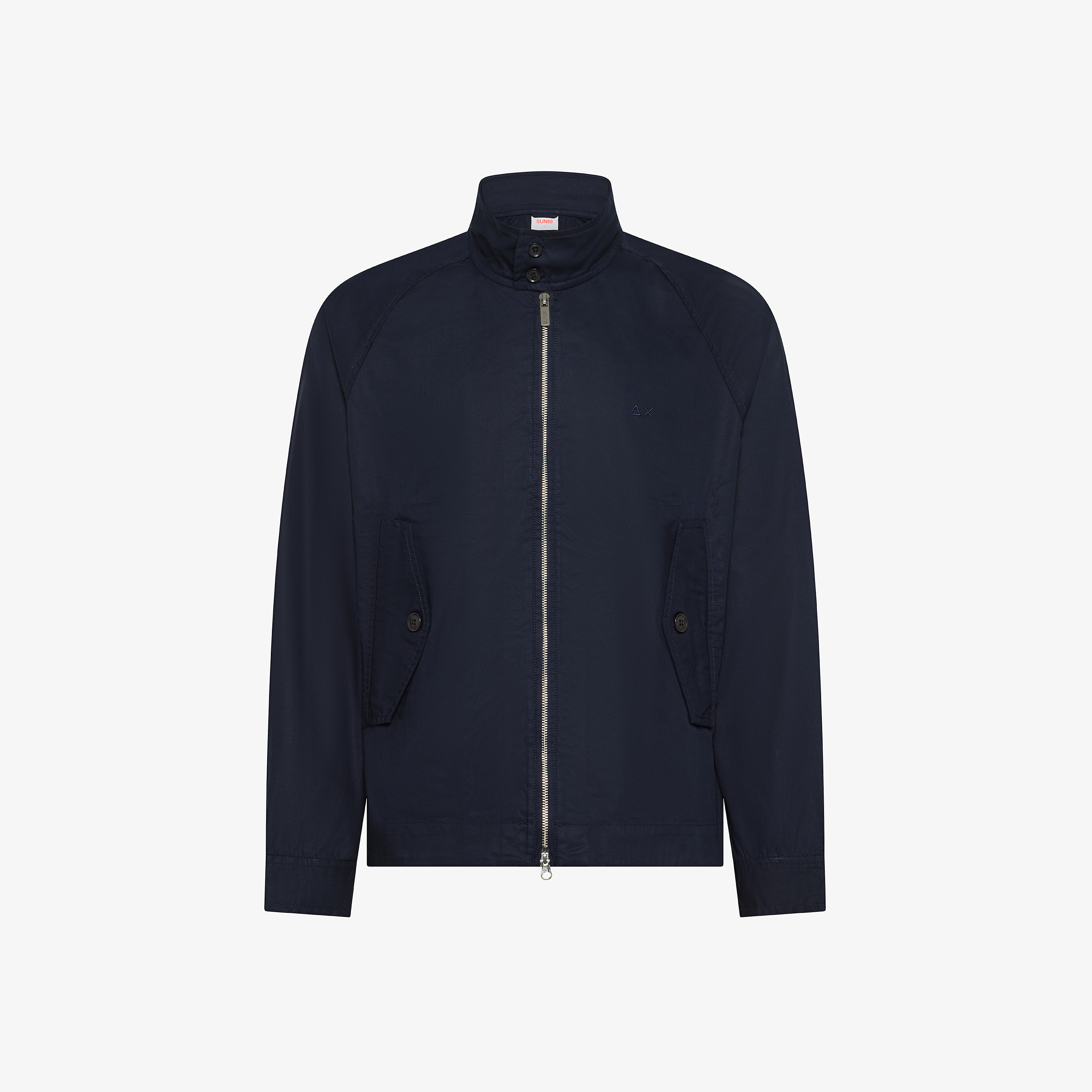 Giacca in popeline di misto cotone blu navy