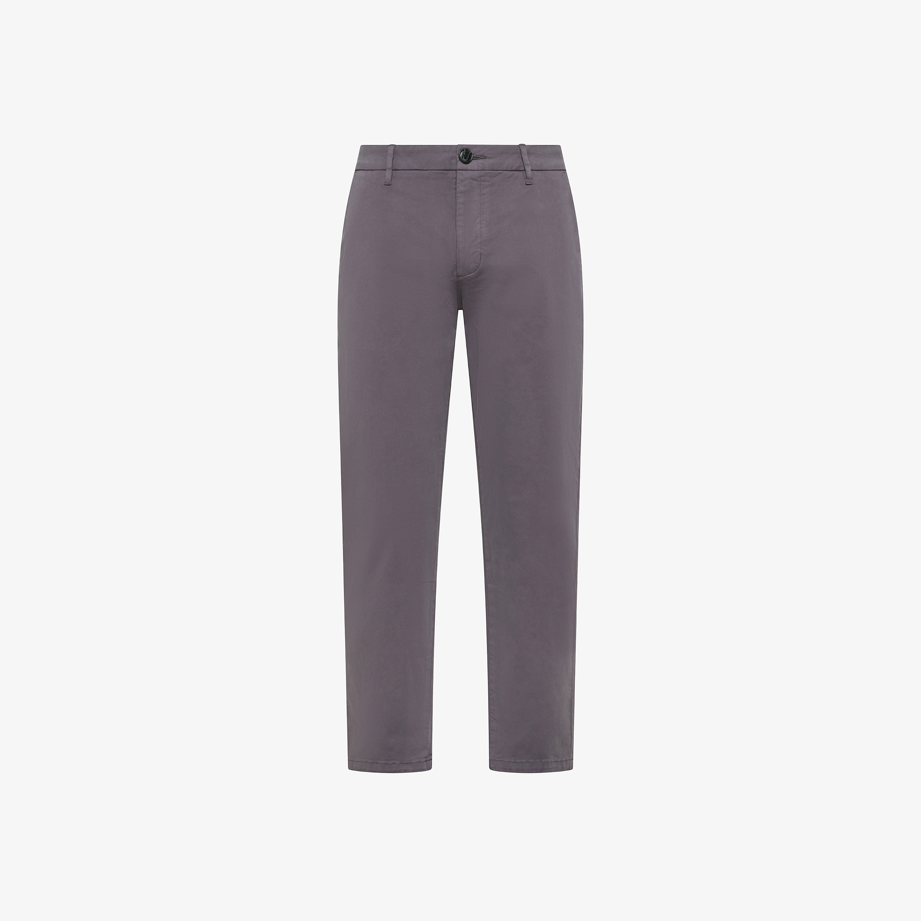 Pantaloni chino in cotone stretch grigio scuro