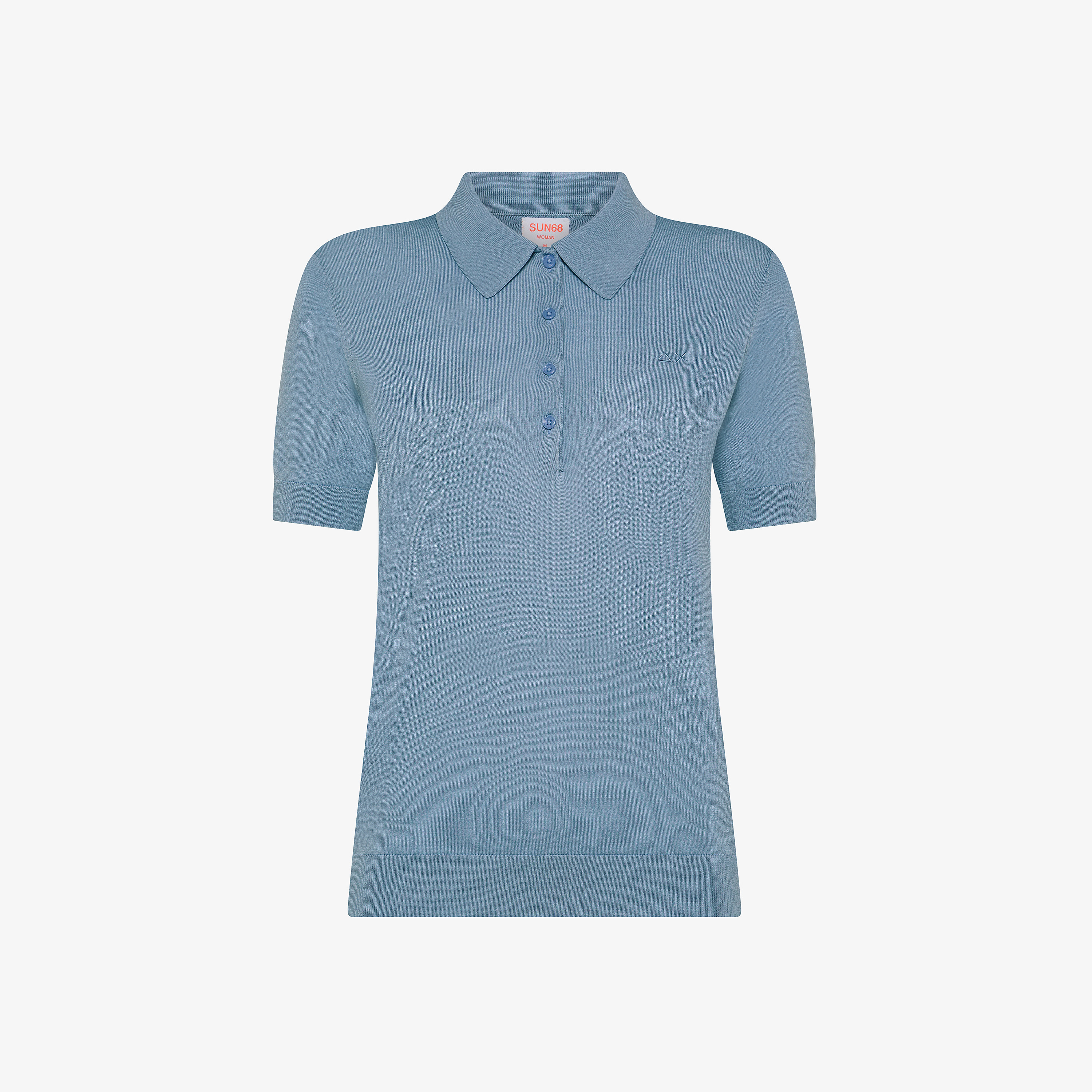 Avio knitted polo shirt with embroidered logo