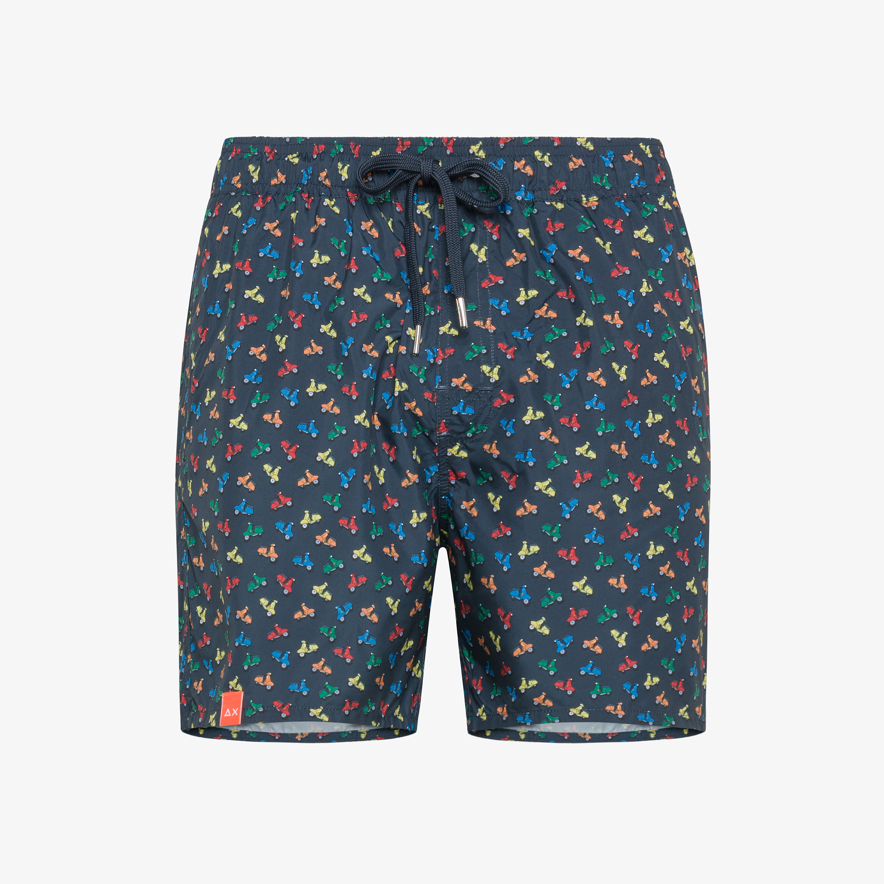 Boxer mare con stampa blu navy