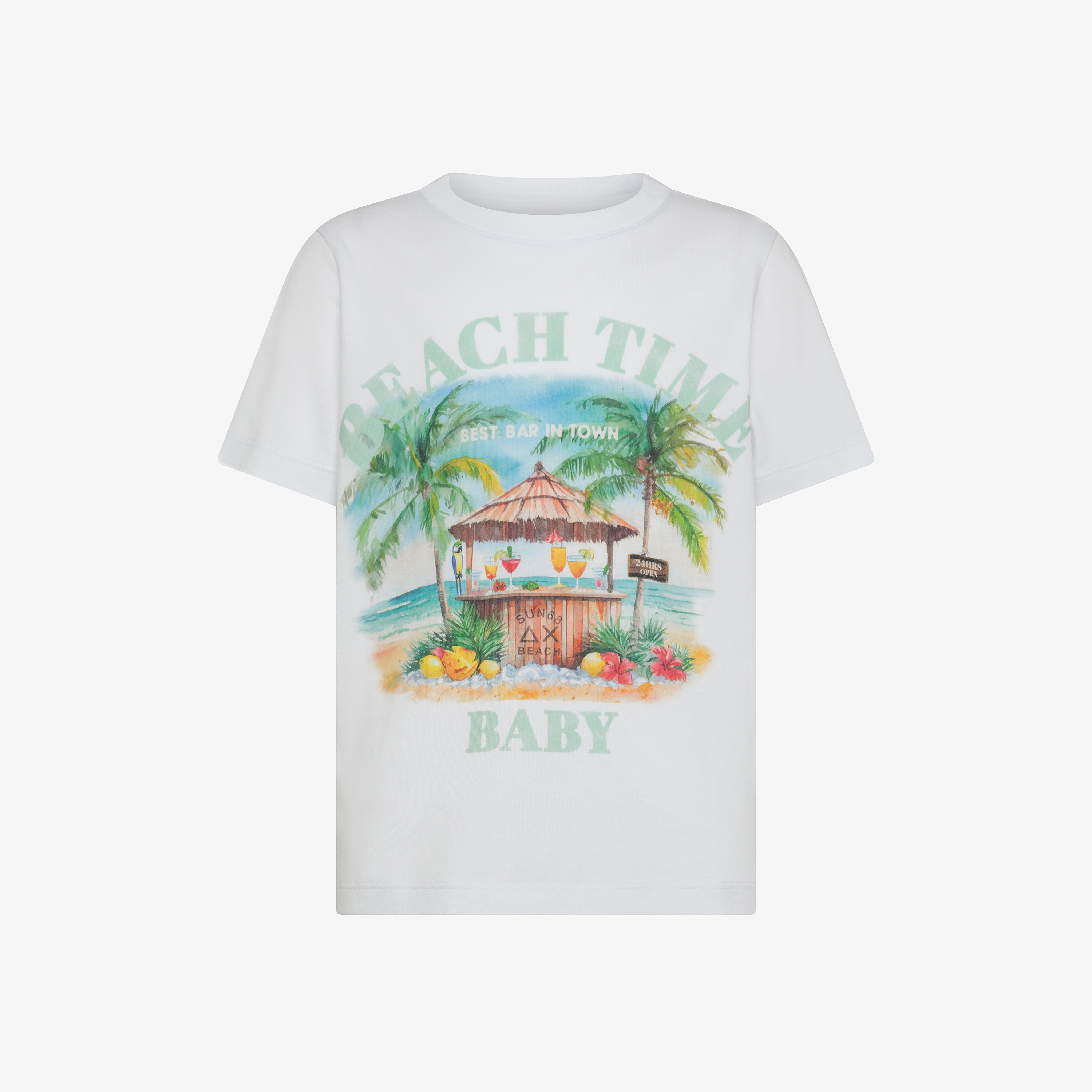 T-shirt in jersey di cotone bianco