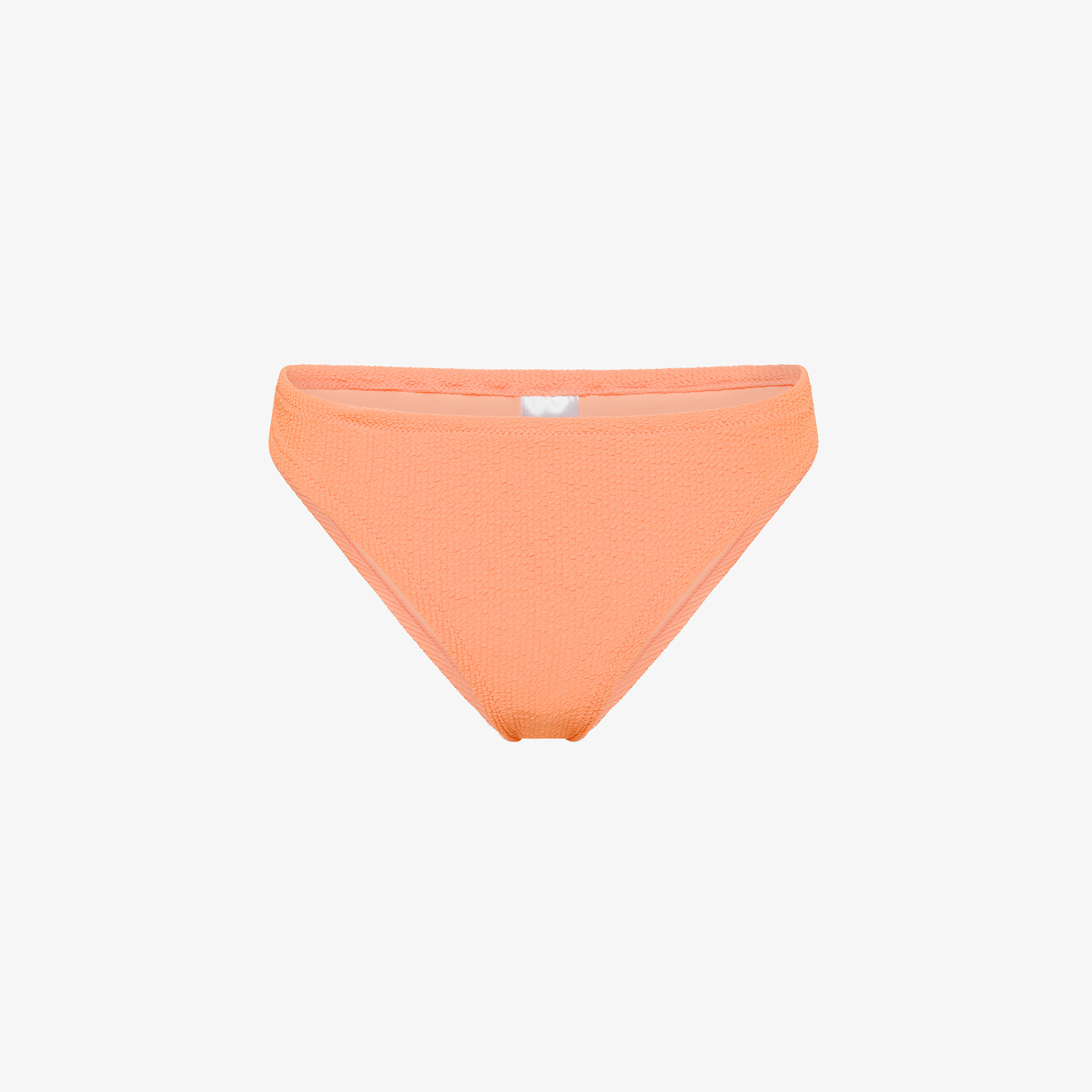Orange nylon bikini briefs
