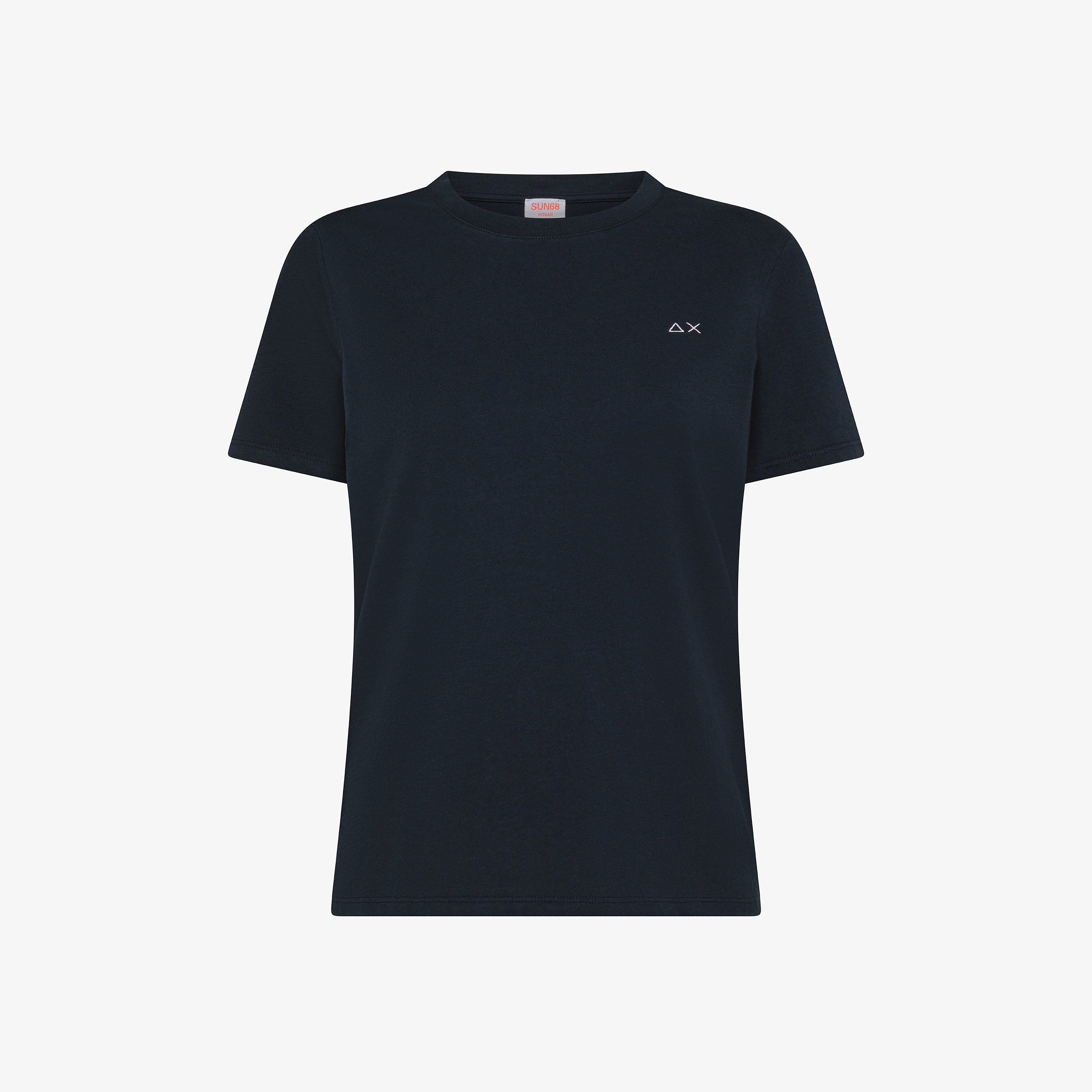 Navy blue cotton jersey T-shirt