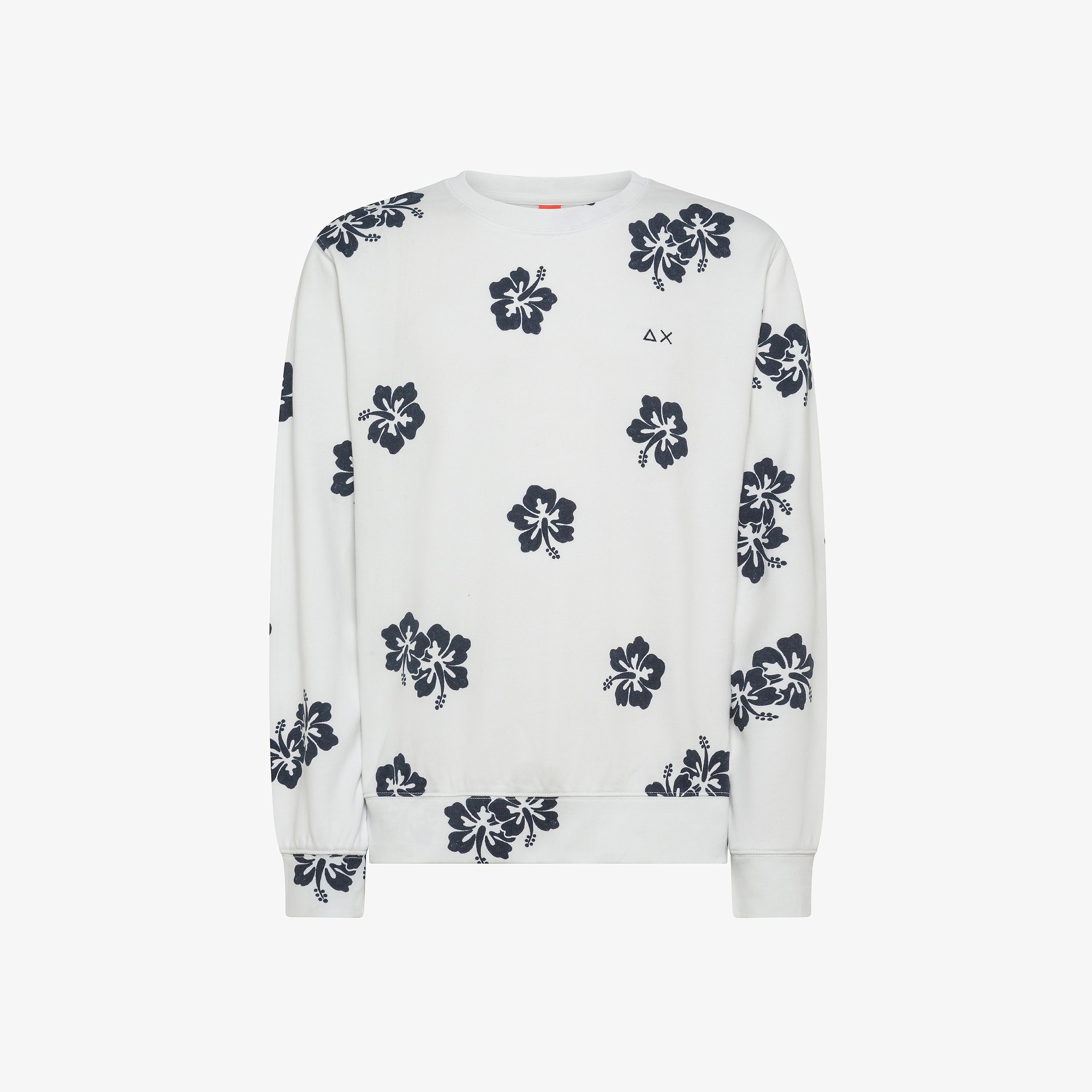Off white printed cotton sweatshirt