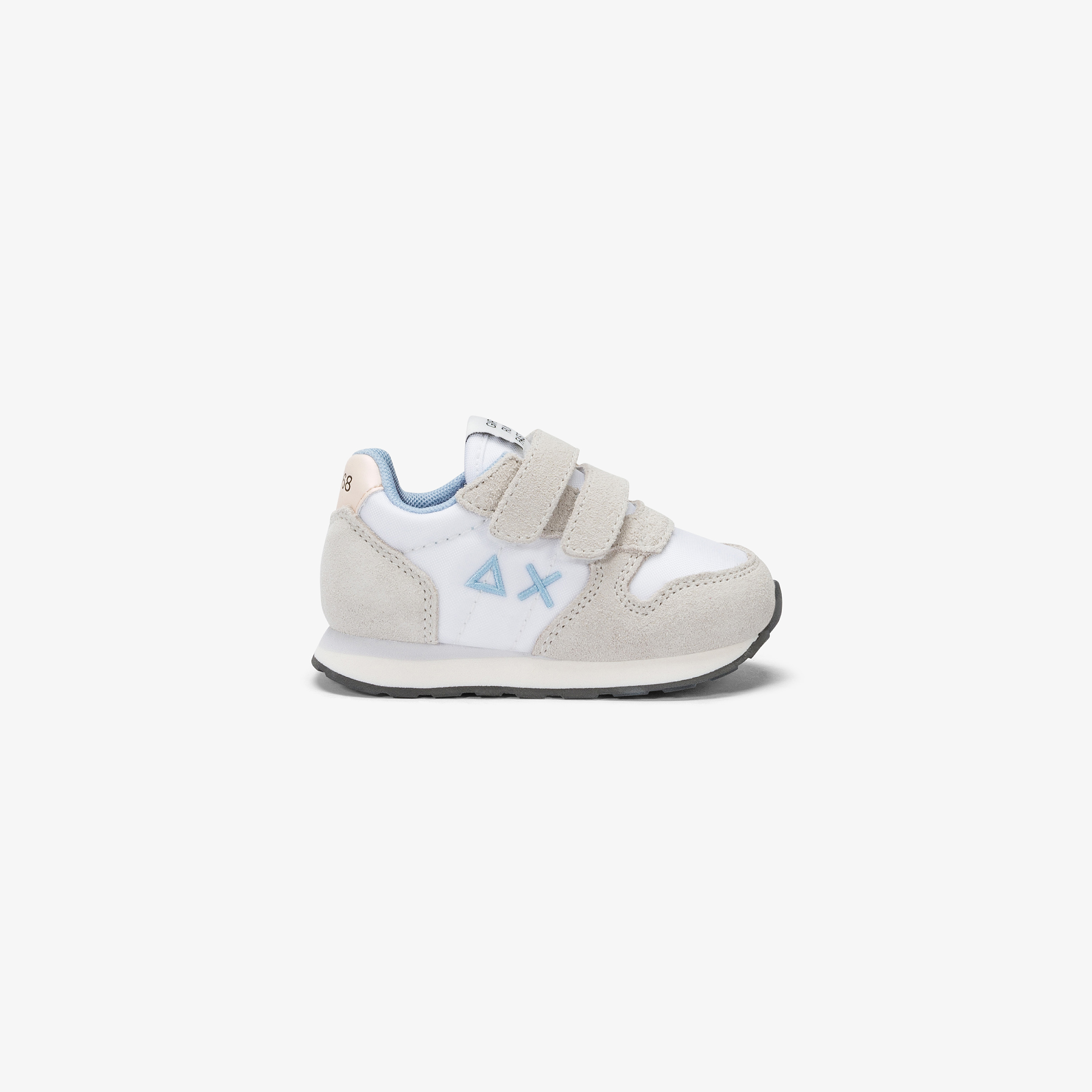 Girls’ Ally white suede and nylon sneaker