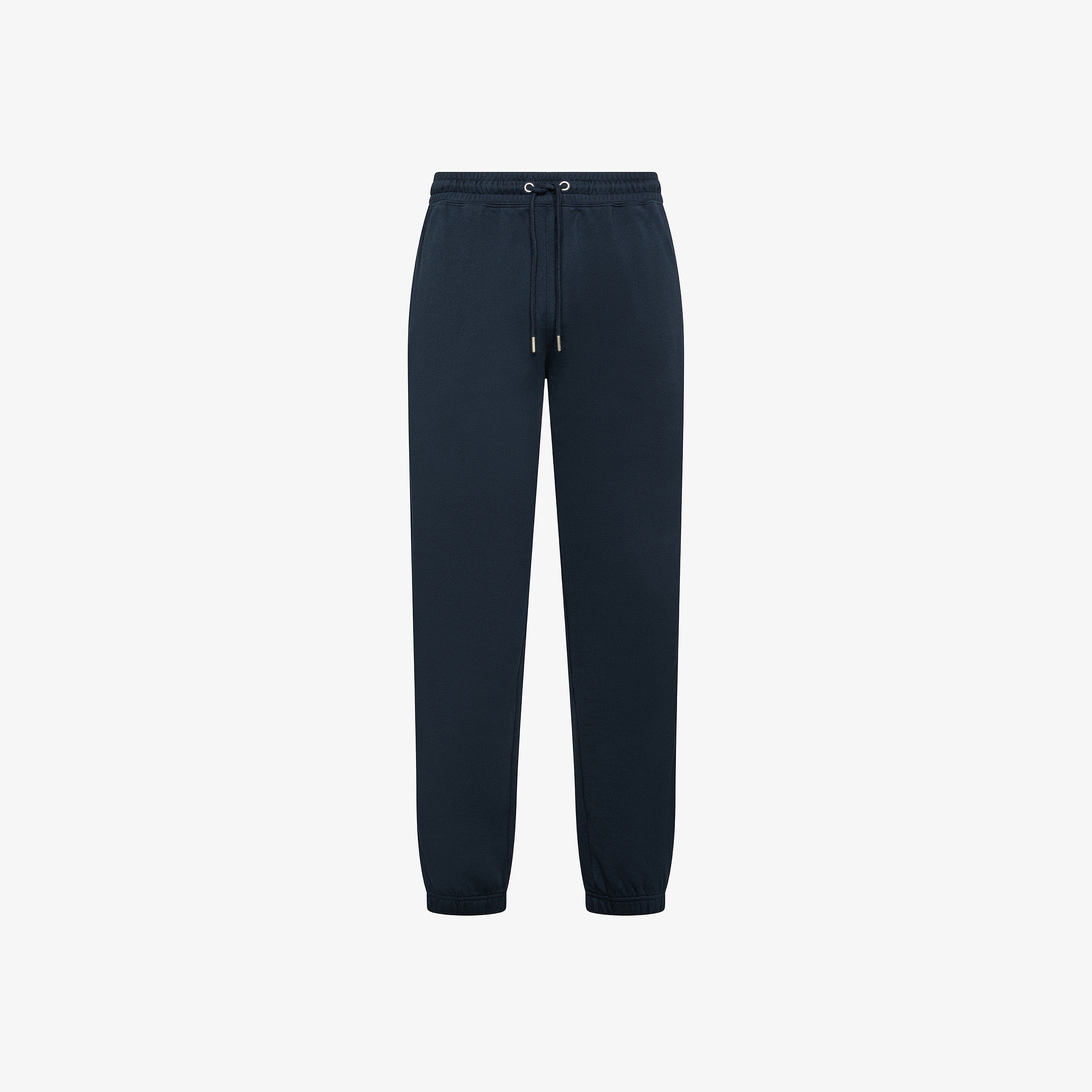 Navy blue cotton fleece trousers