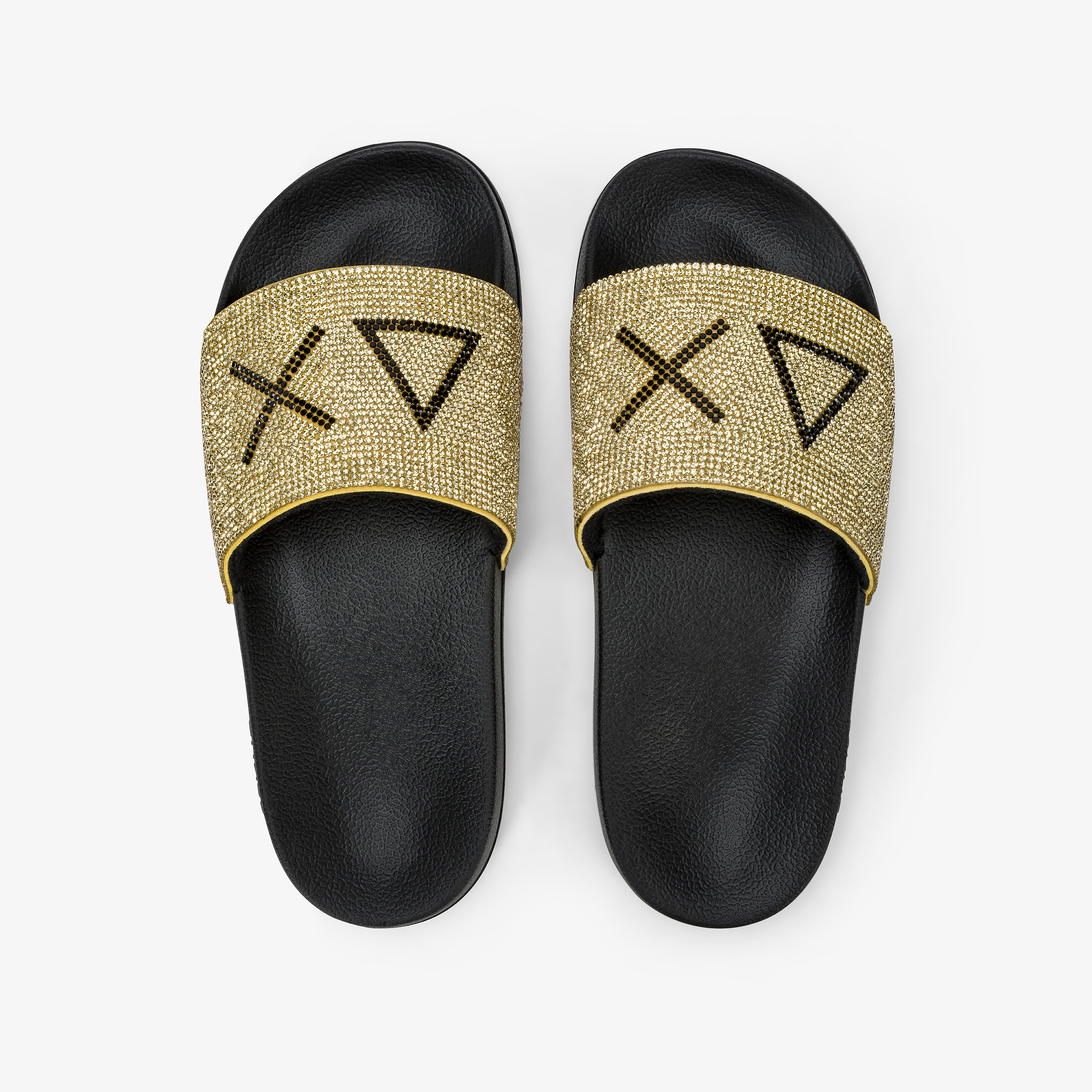 Slippers strass logo