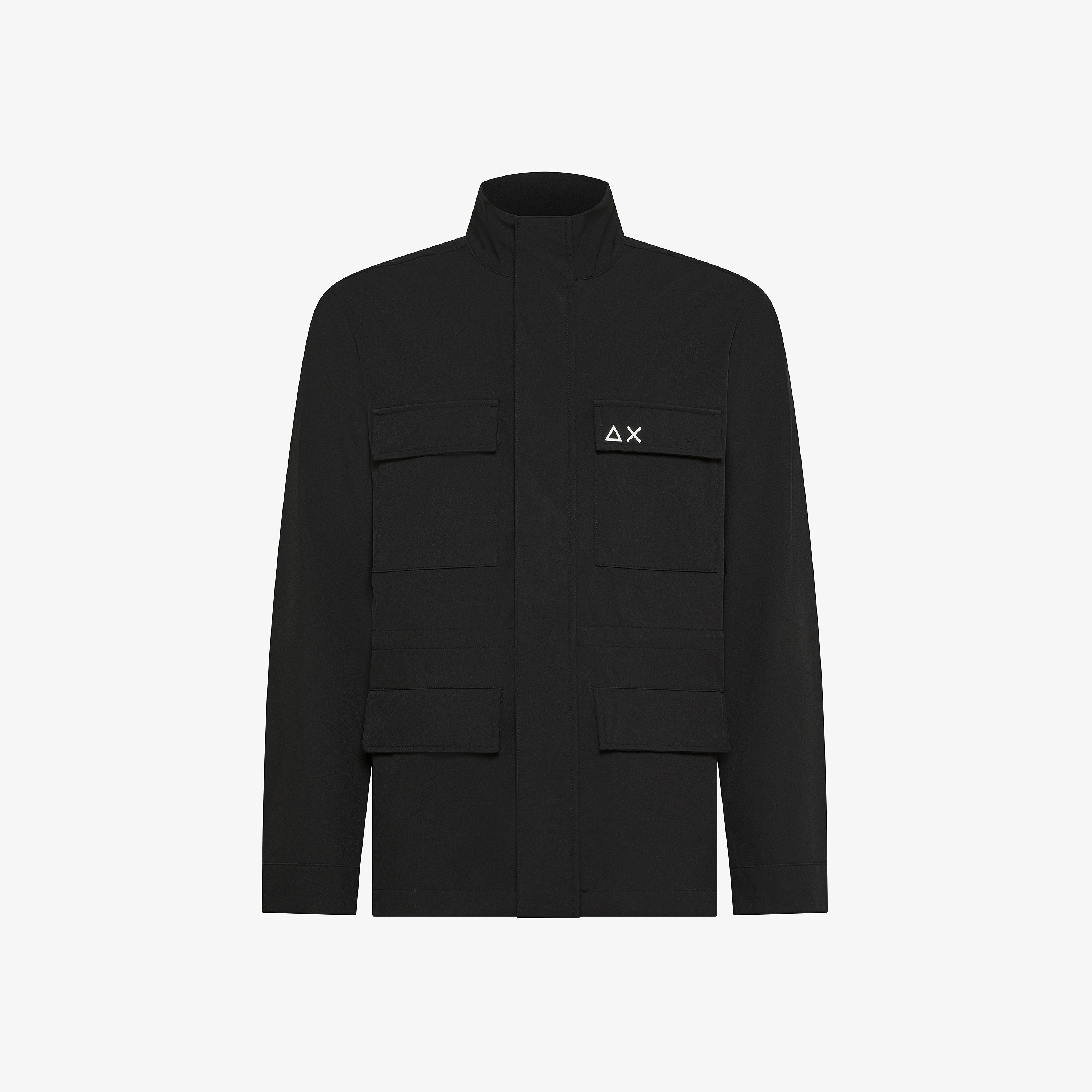 Field jacket in scuba nero