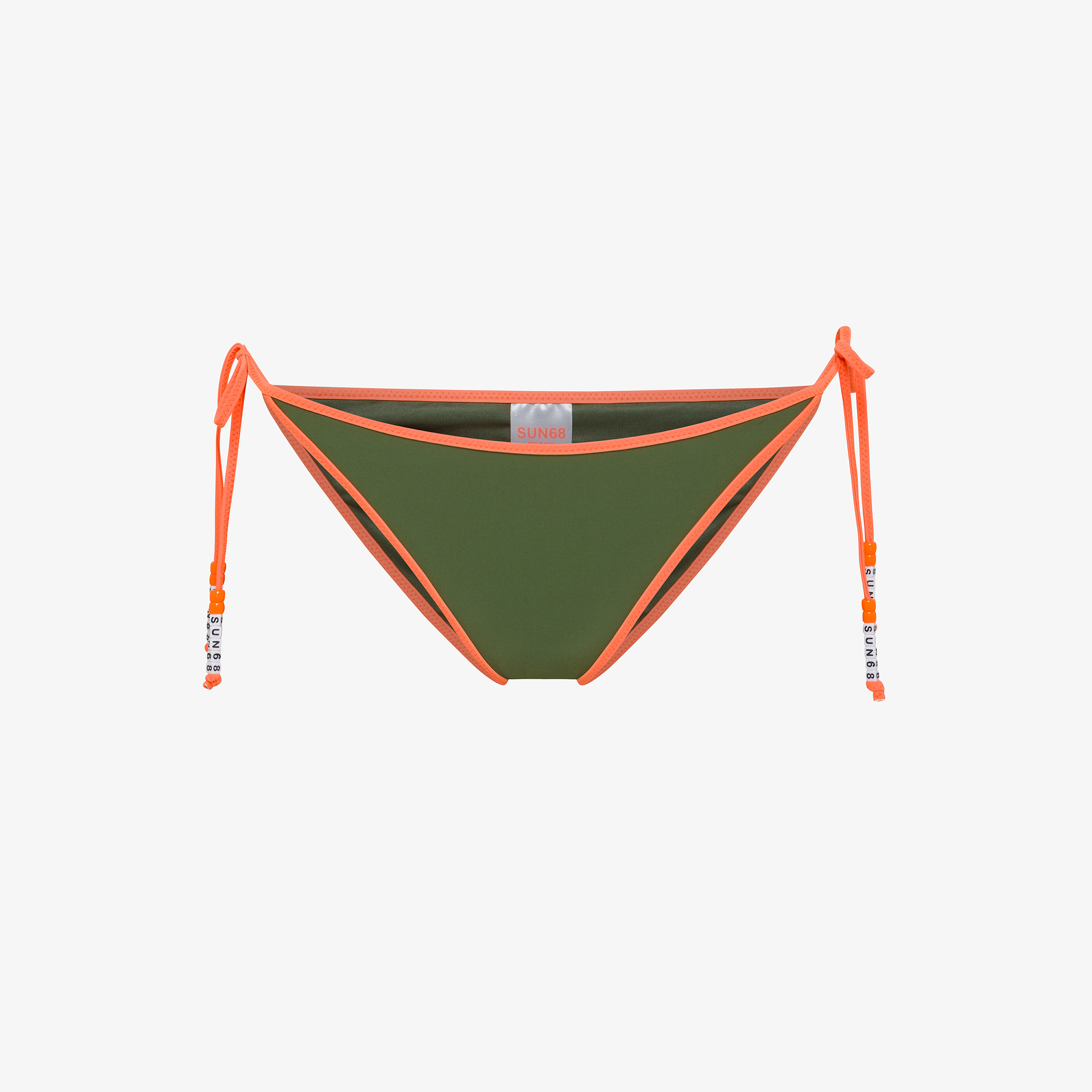 Dark green nylon bikini briefs Dark green nylon bikini briefs