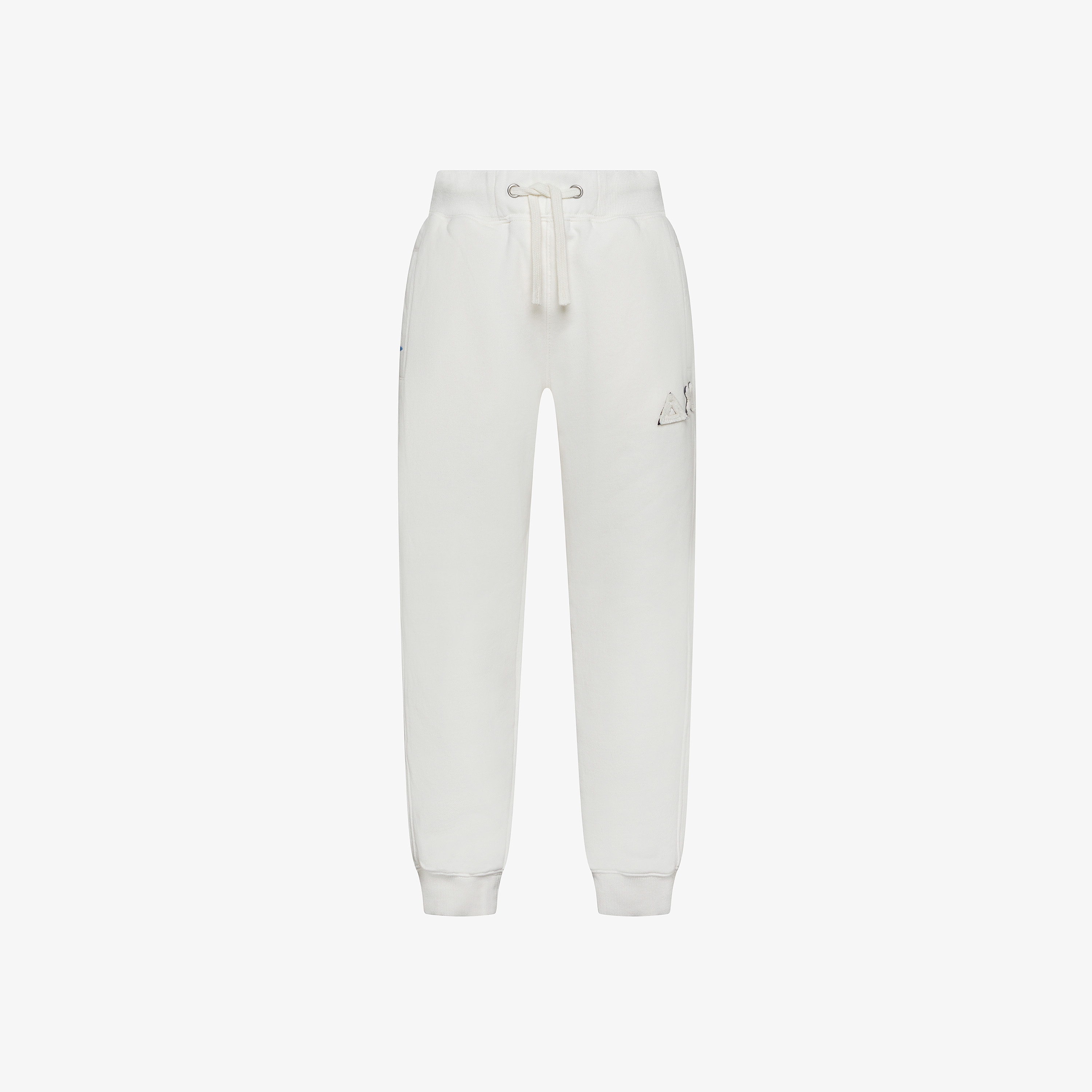 Off white vintage-effect fleece joggers