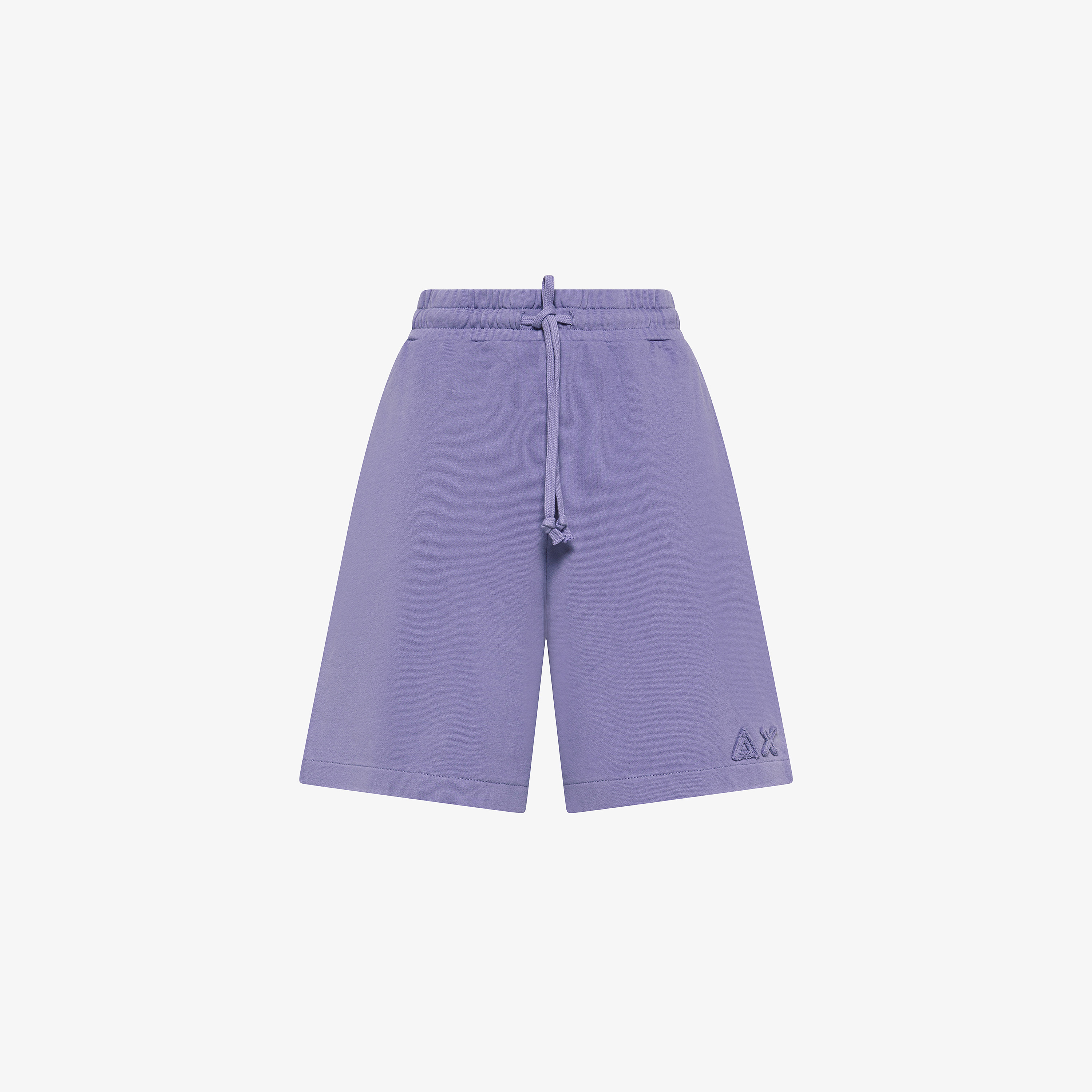 Shorts in felpa di cotone lilla