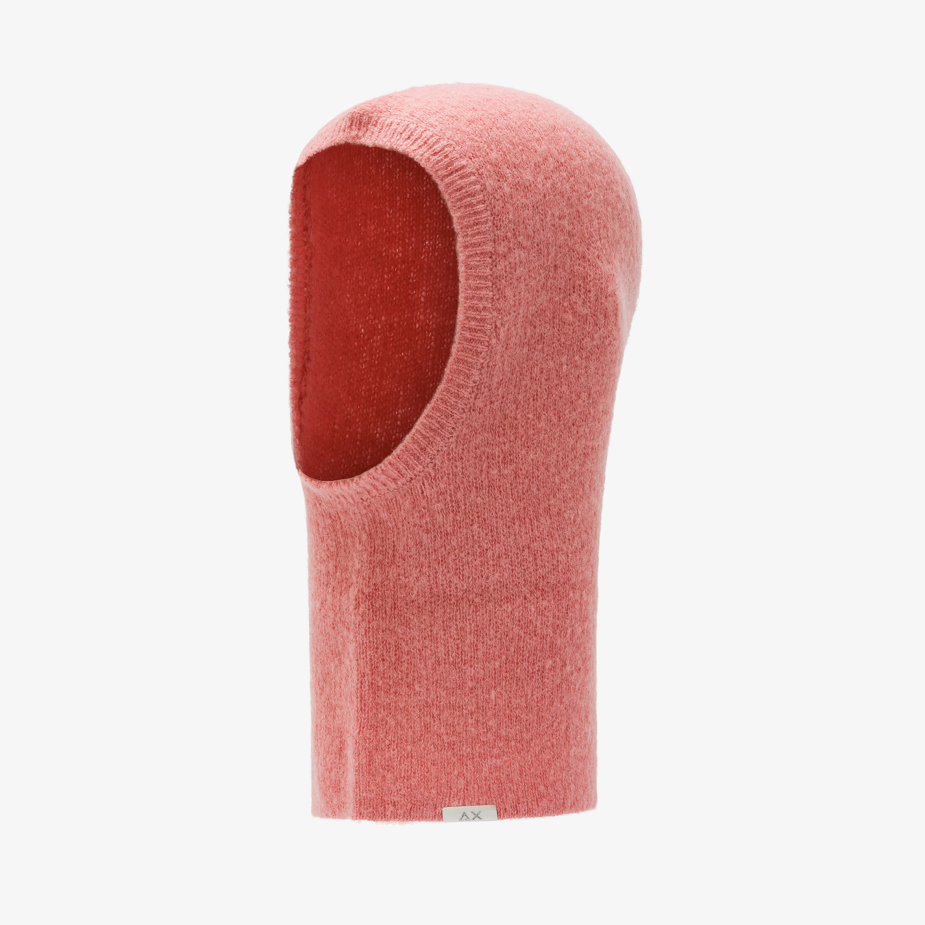 Dark pink wool and alpaca balaclava