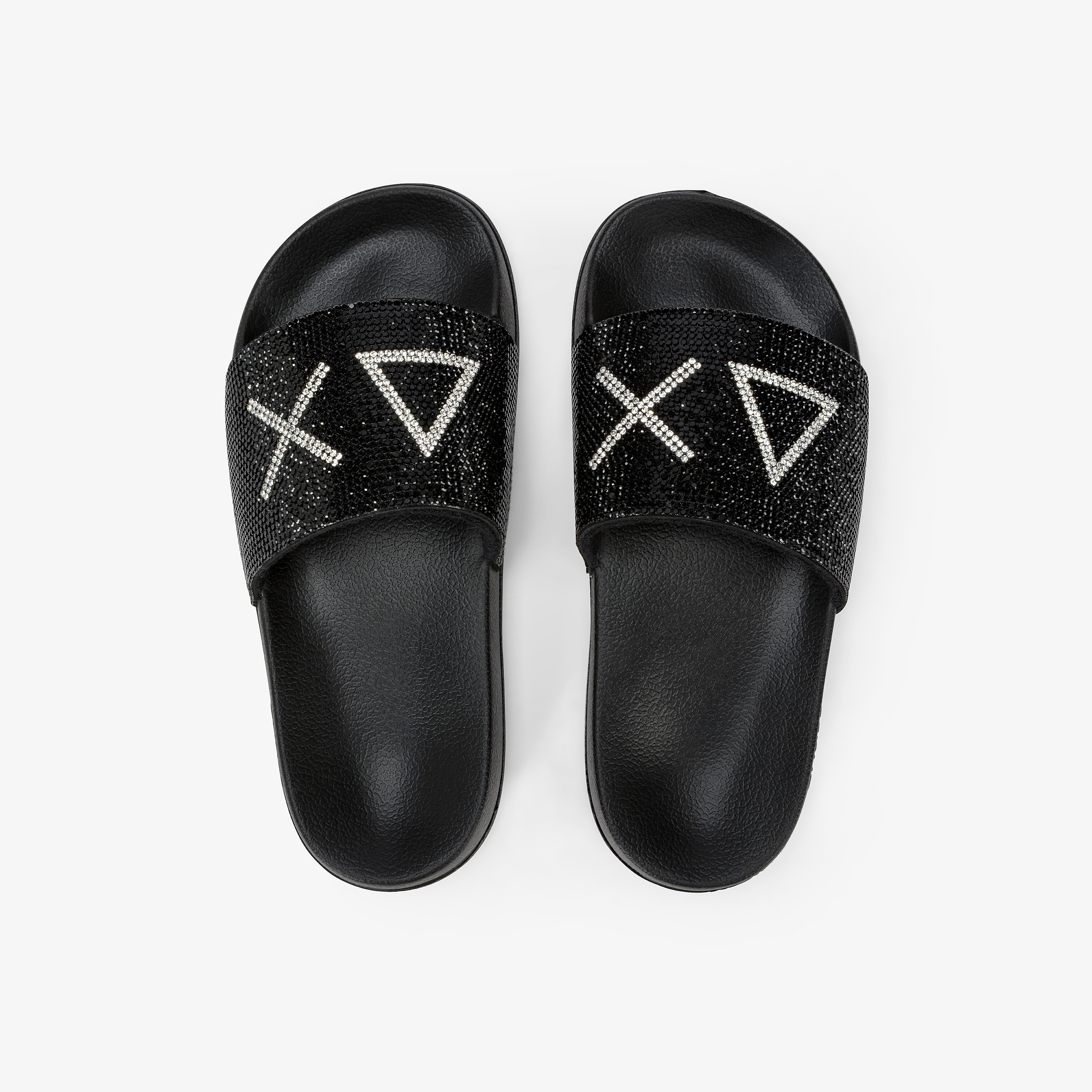 Girl's slippers strass logo (teen)